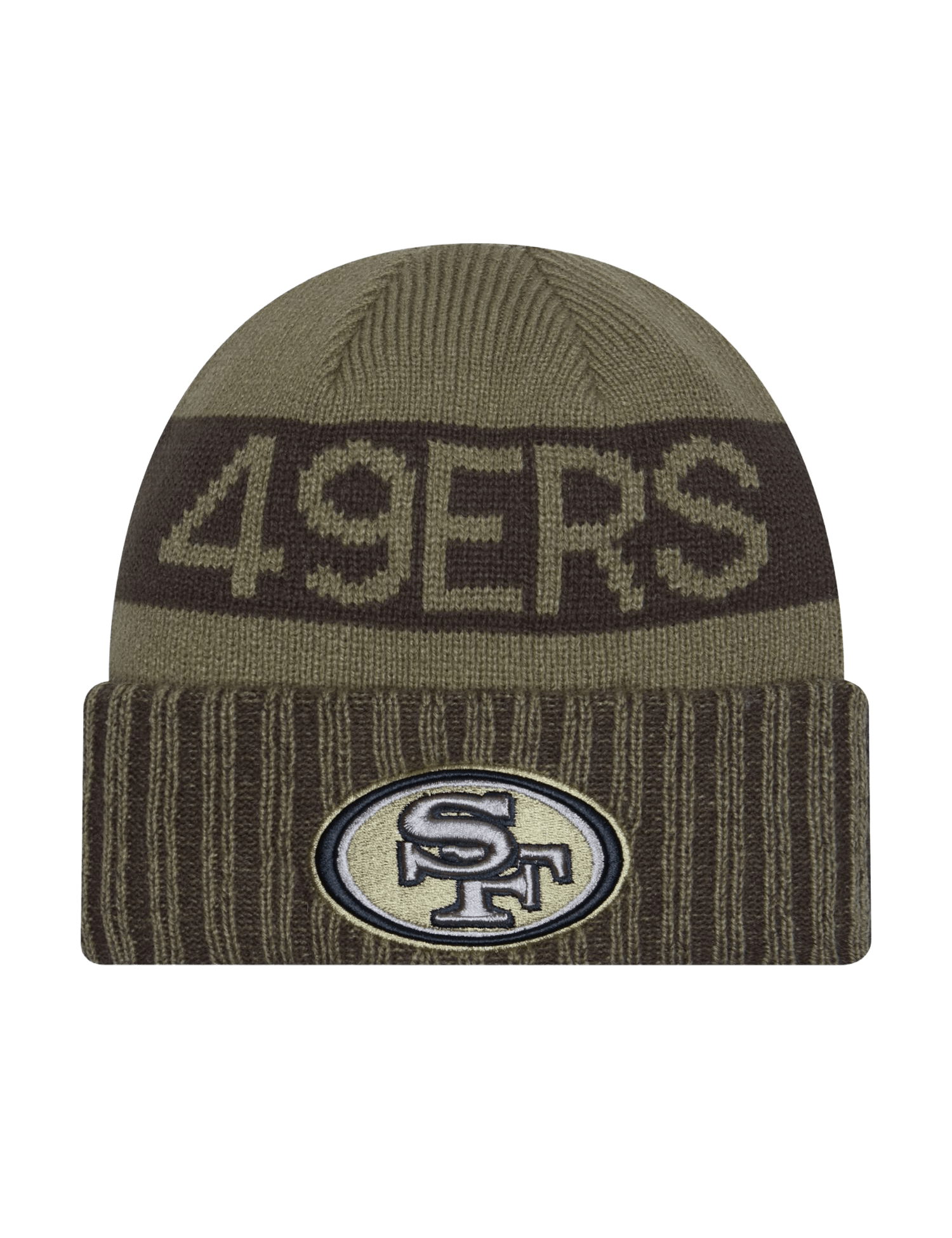 New Era Beanies San Francisco 49ers New Era NFL 25 Salute To Service Knit Beanie