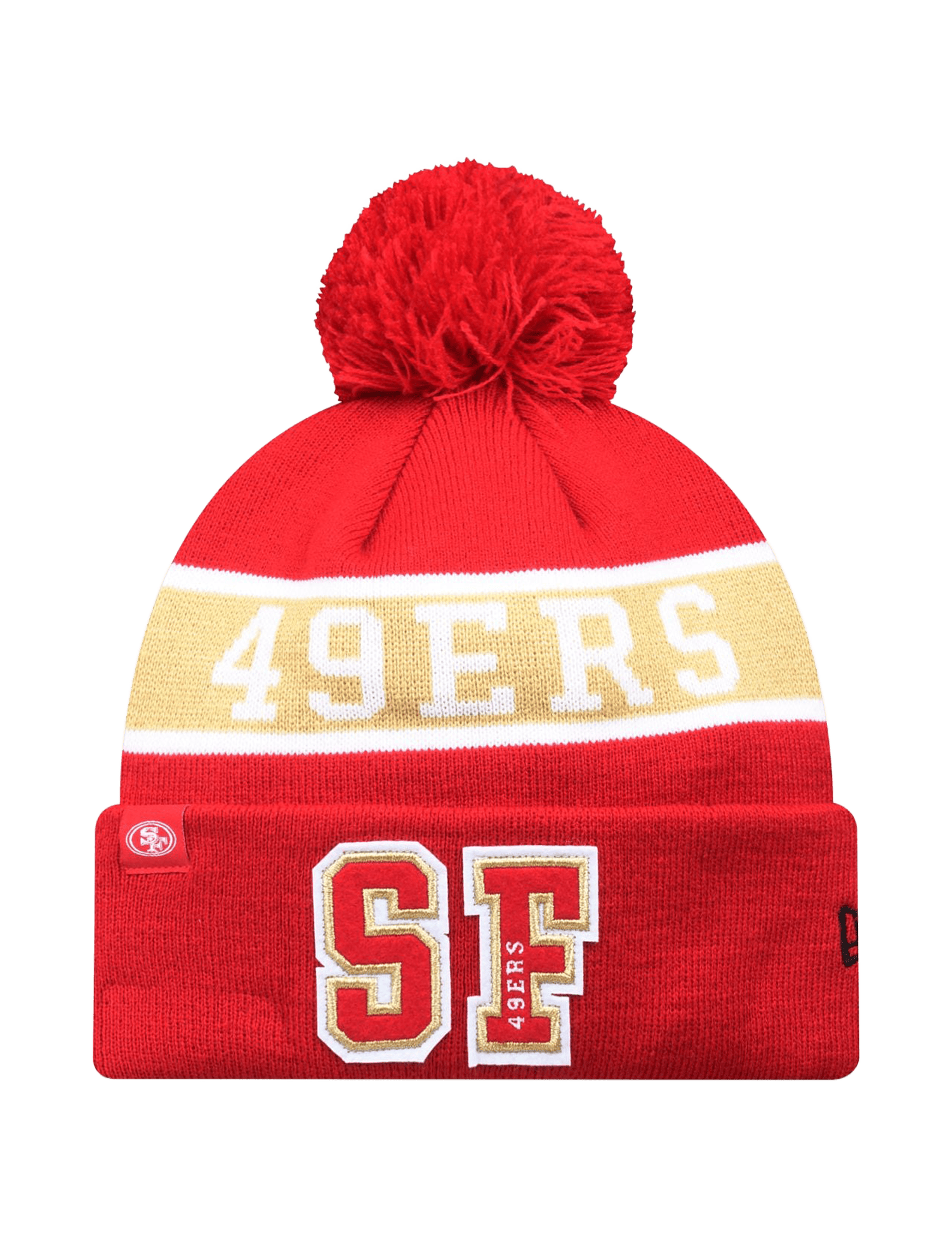 New Era Beanies OSFM San Francisco 49ers New Era NFL 26 Melbourne Game Pom Knit Beanie - Red
