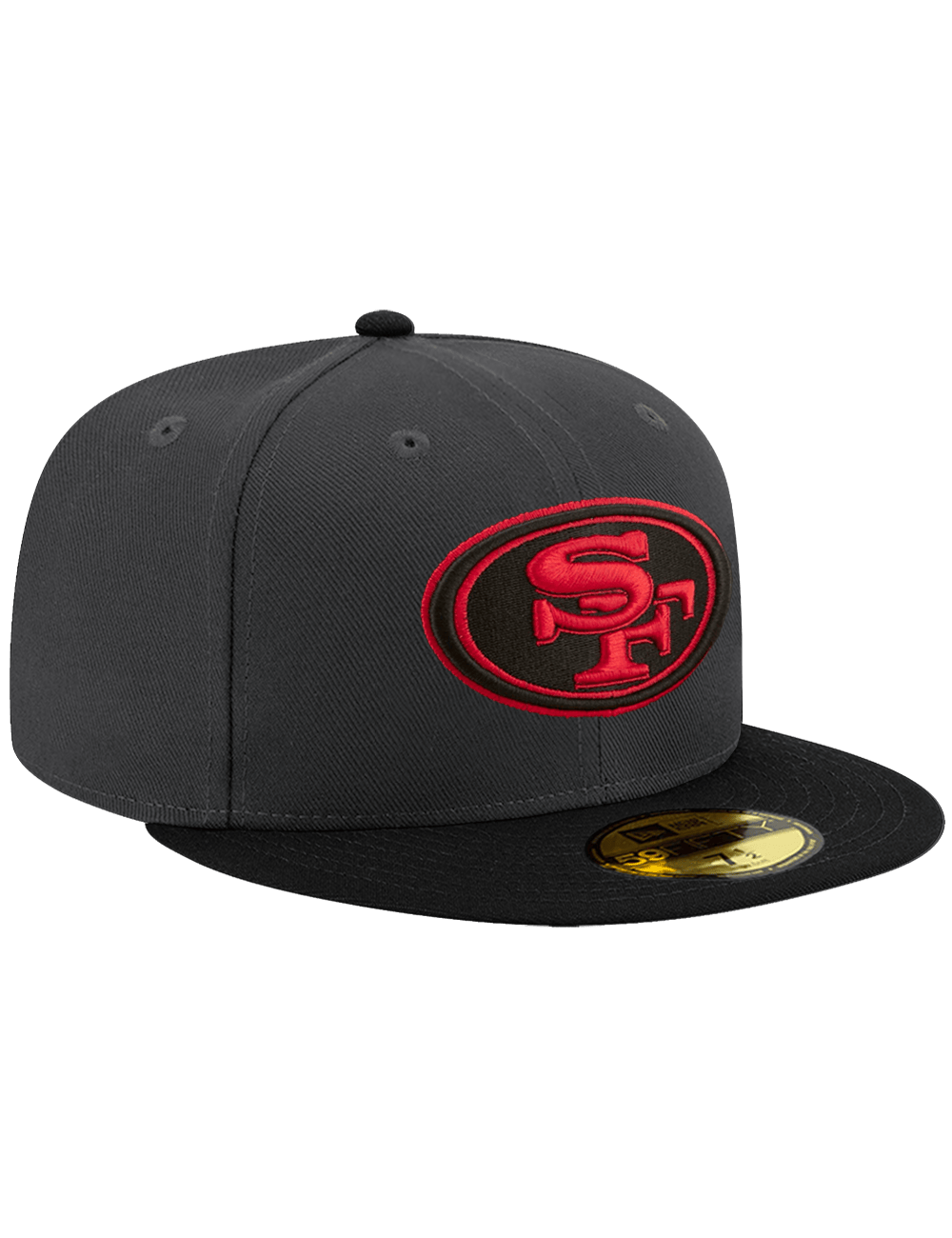 New Era Caps San Francisco 49ers New Era NFL Alt 59FIFTY Fitted Hat - Graphite/Black