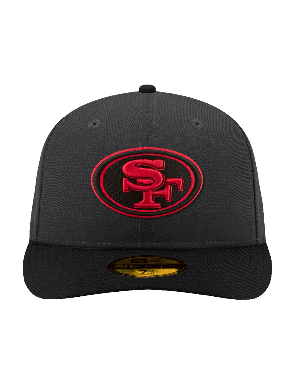 New Era Caps San Francisco 49ers New Era NFL Alt 59FIFTY Pre-Curved Fitted Hat - Graphite/Black