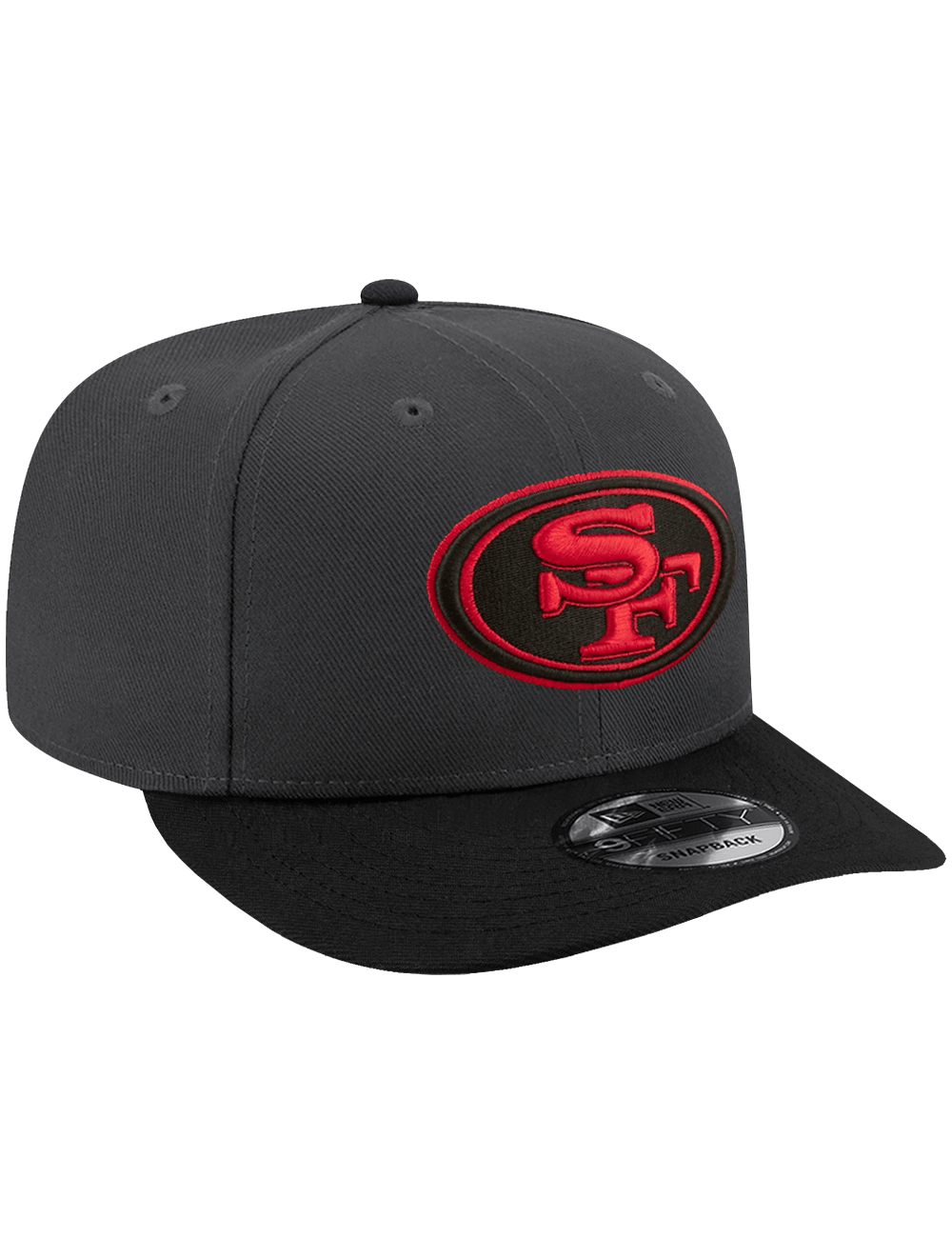 New Era Caps OSFA San Francisco 49ers New Era NFL Alt 9FIFTY Pre-Curved Snapback Hat - Graphite/Black