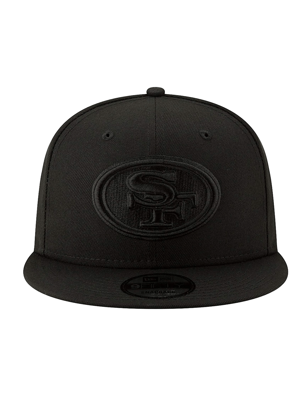New Era Caps San Francisco 49ers New Era NFL Black On Black 9FIFTY Snapback Hat - Black