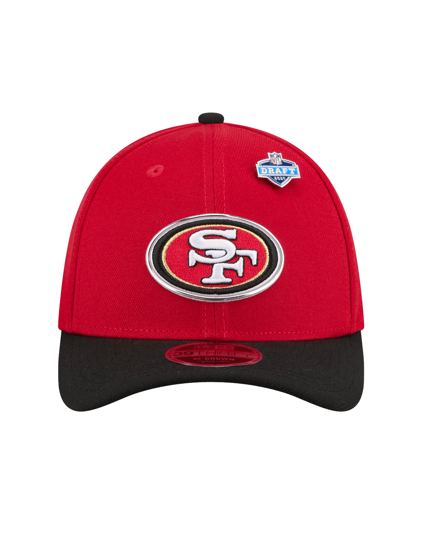 New Era Caps San Francisco 49ers New Era NFL Draft 26 39THIRTY M-Crown Stretch-Fit Hat