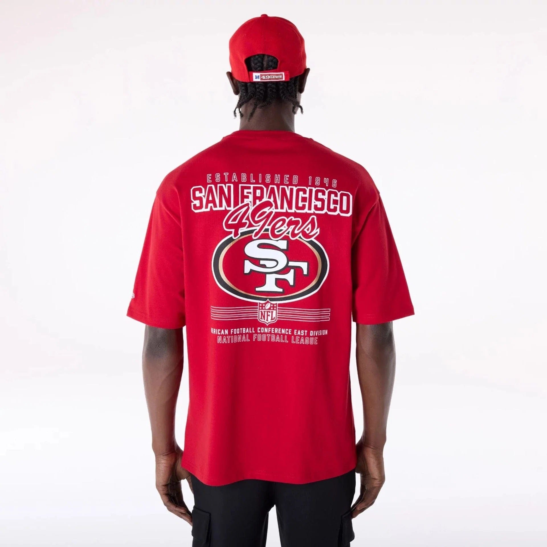 New Era T-Shirts San Francisco 49ers New Era NFL Graphic Hit Oversized T-Shirt - Red