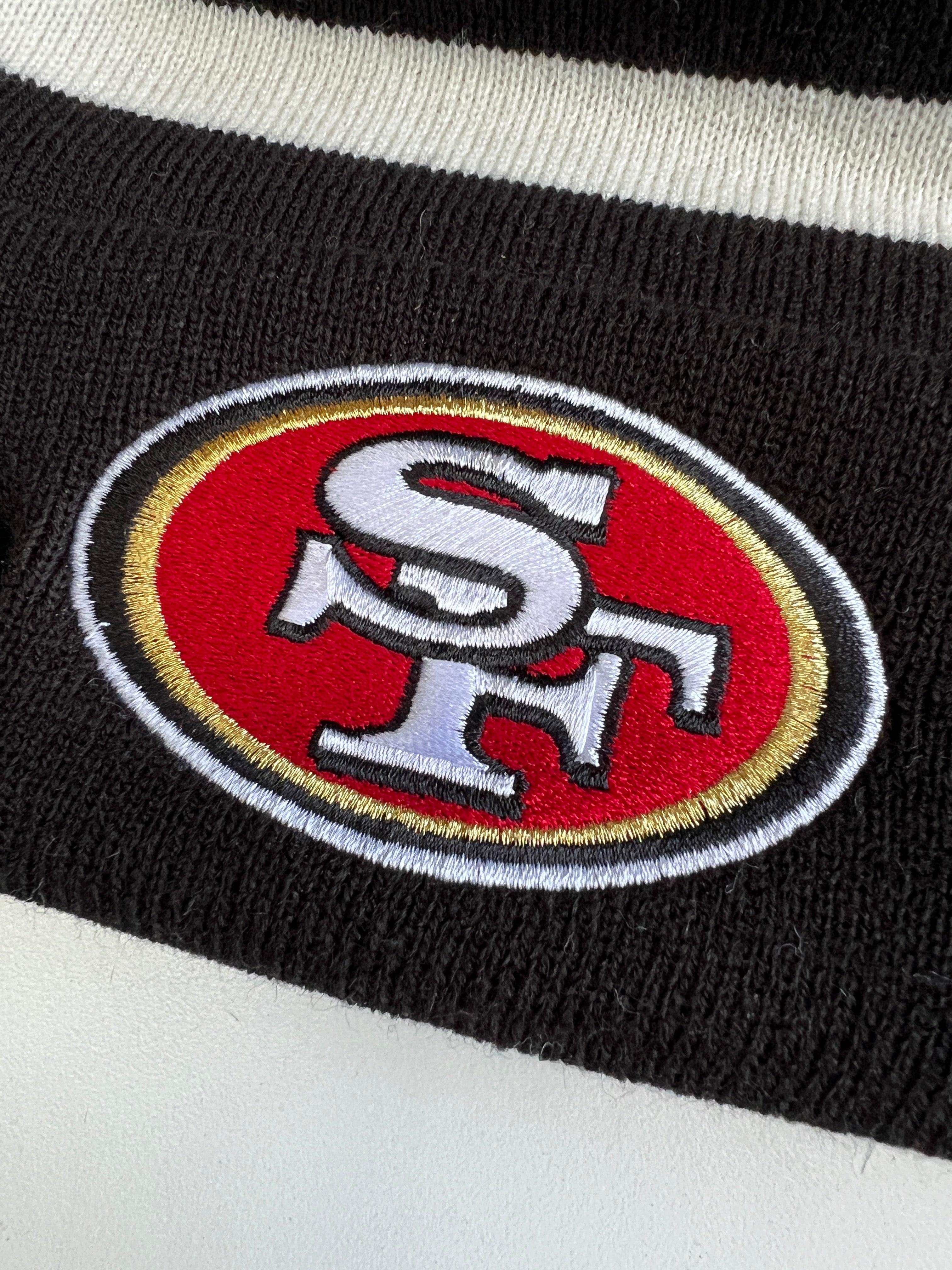 New Era Beanies San Francisco 49ers New Era NFL Ivory Stripe Knit Beanie - Black