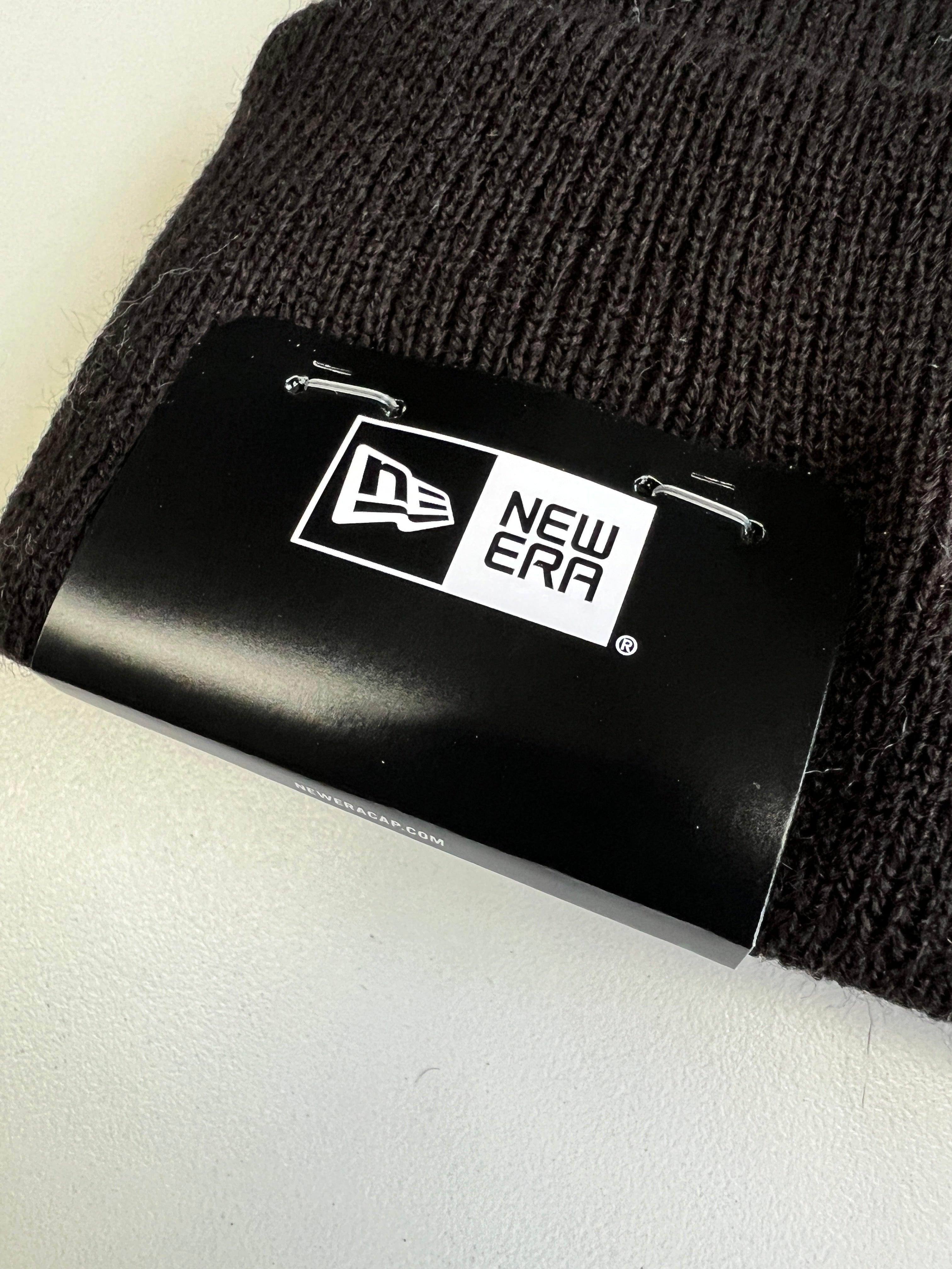 New Era Beanies San Francisco 49ers New Era NFL Ivory Stripe Pom Knit Beanie - Black