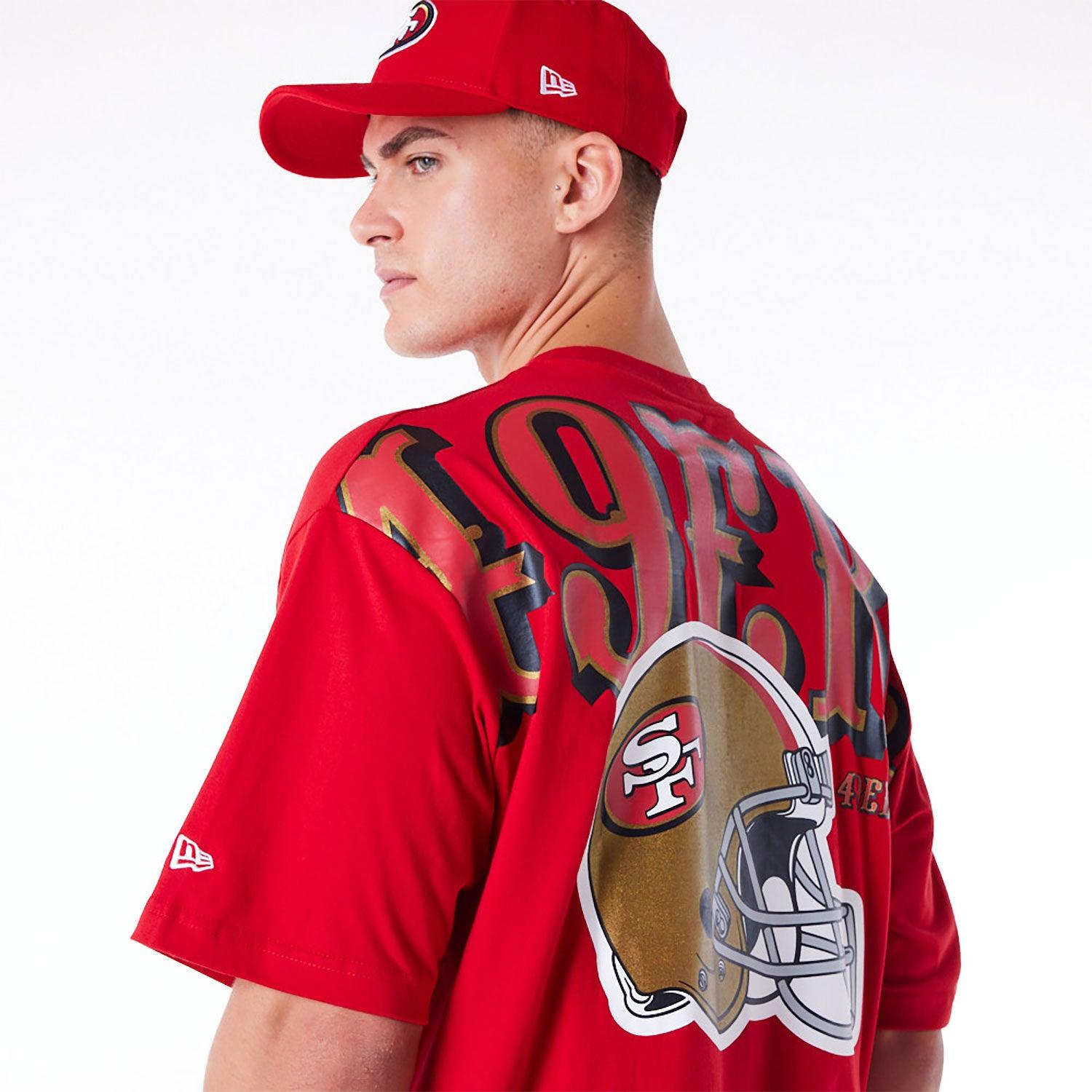 New Era T-Shirts San Francisco 49ers New Era NFL Logo Select Oversized T-Shirt - Red