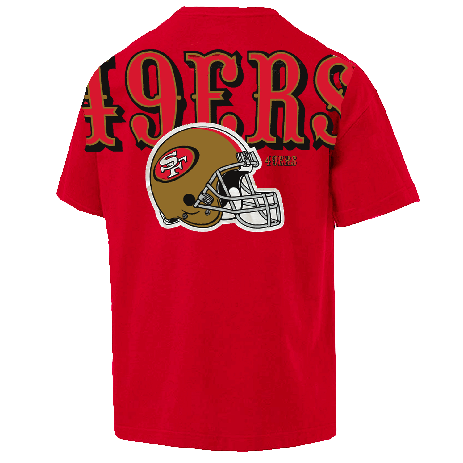 New Era T-Shirts San Francisco 49ers New Era NFL Logo Select Oversized T-Shirt - Red
