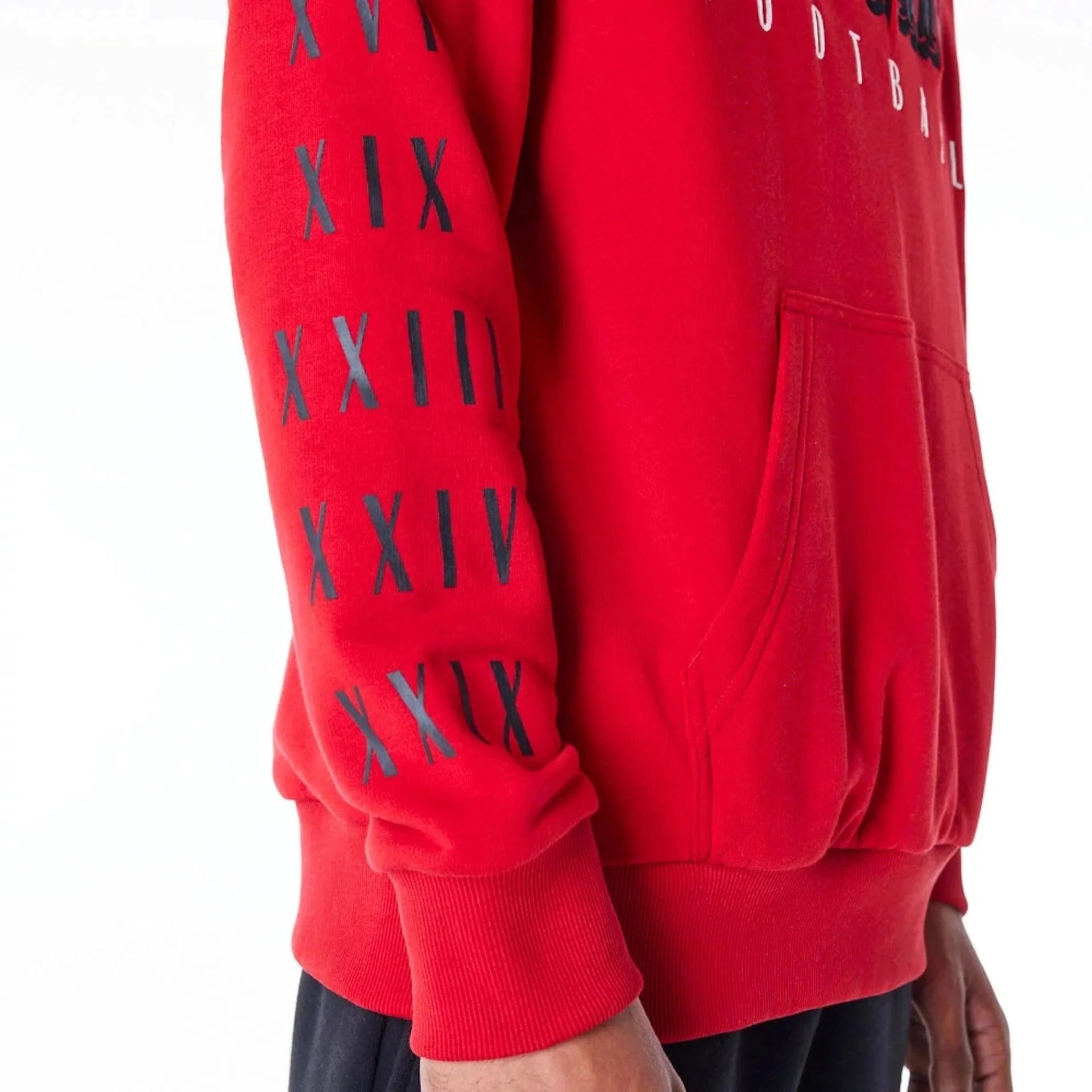 New Era Jumpers San Francisco 49ers New Era NFL Patched Oversized Hoodie Jumper - Red