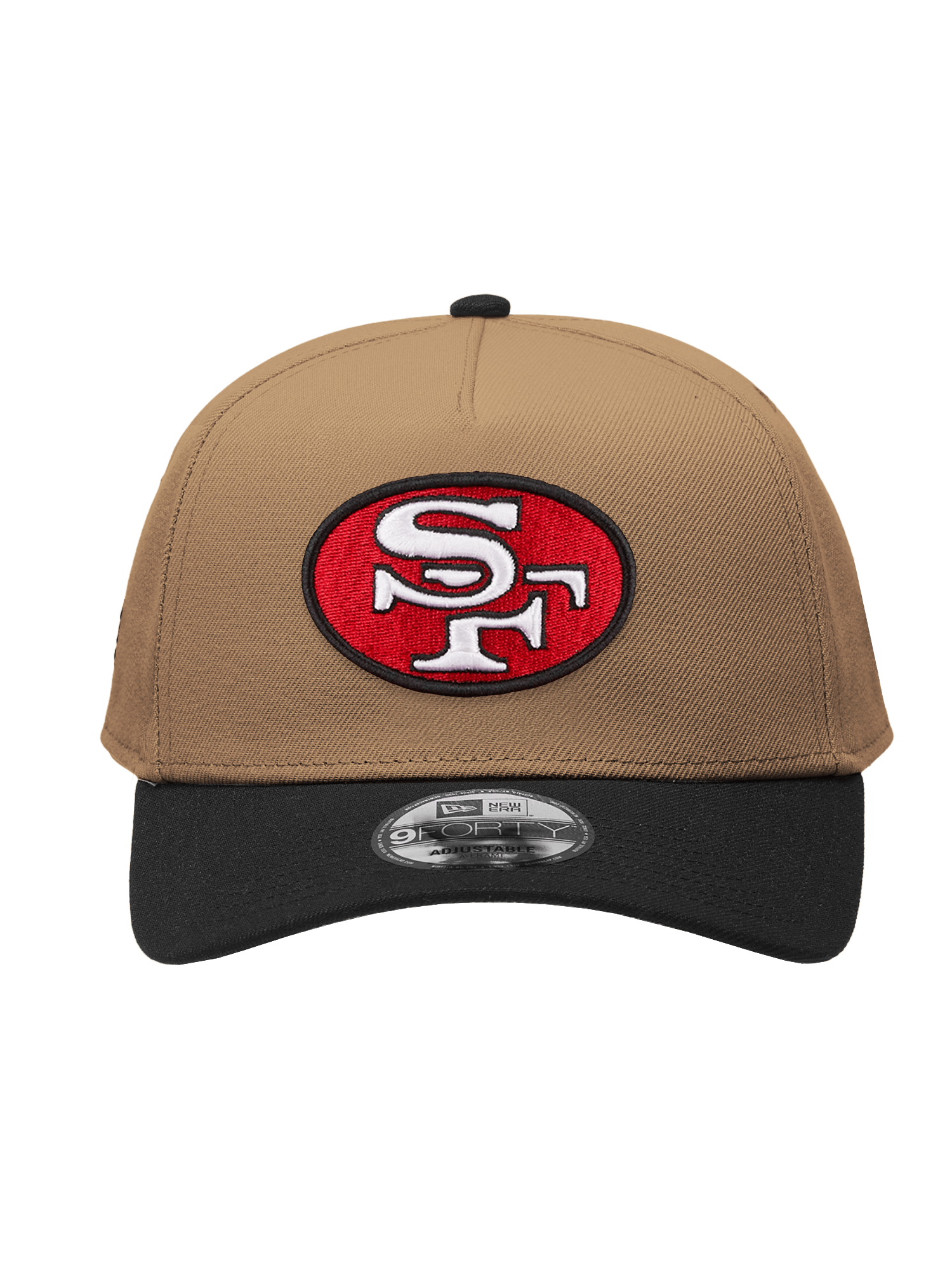New Era Caps San Francisco 49ers New Era NFL Team 2T 9FORTY A-Frame Snapback Hat - Khaki