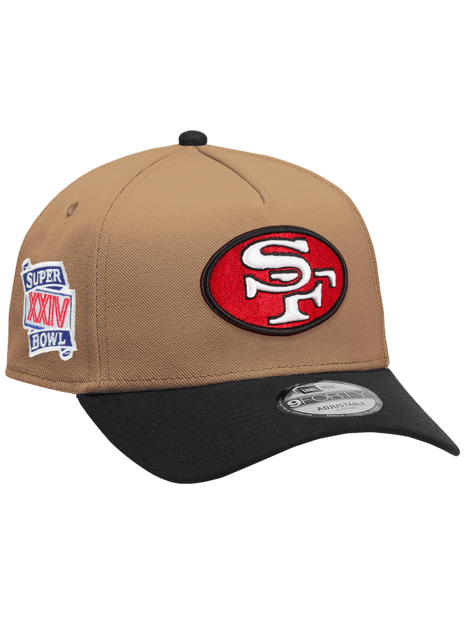 New Era Caps San Francisco 49ers New Era NFL Team 2T 9FORTY A-Frame Snapback Hat - Khaki