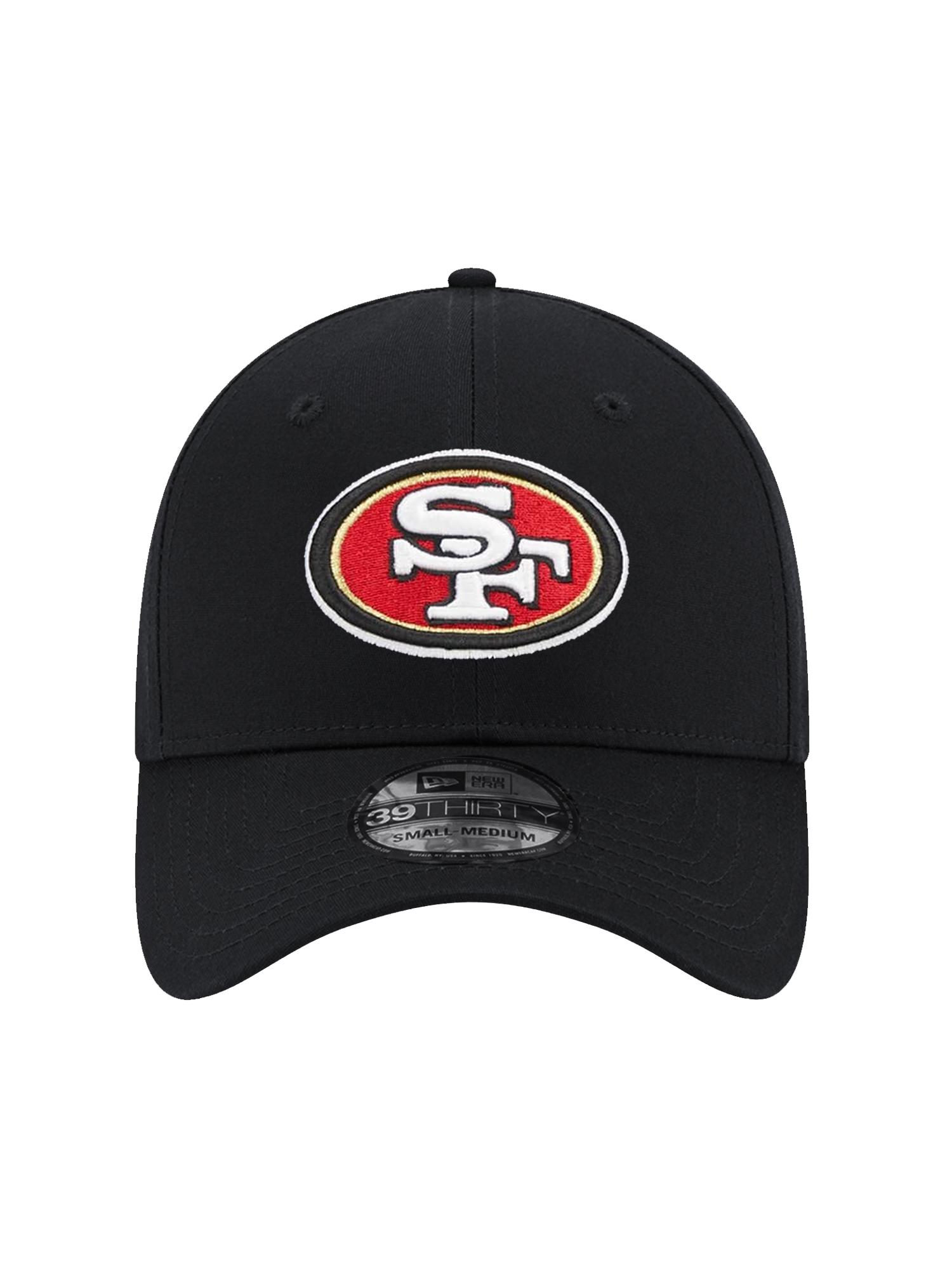 New Era Caps San Francisco 49ers New Era NFL Team 39THIRTY Stretch-Fit Hat - Black