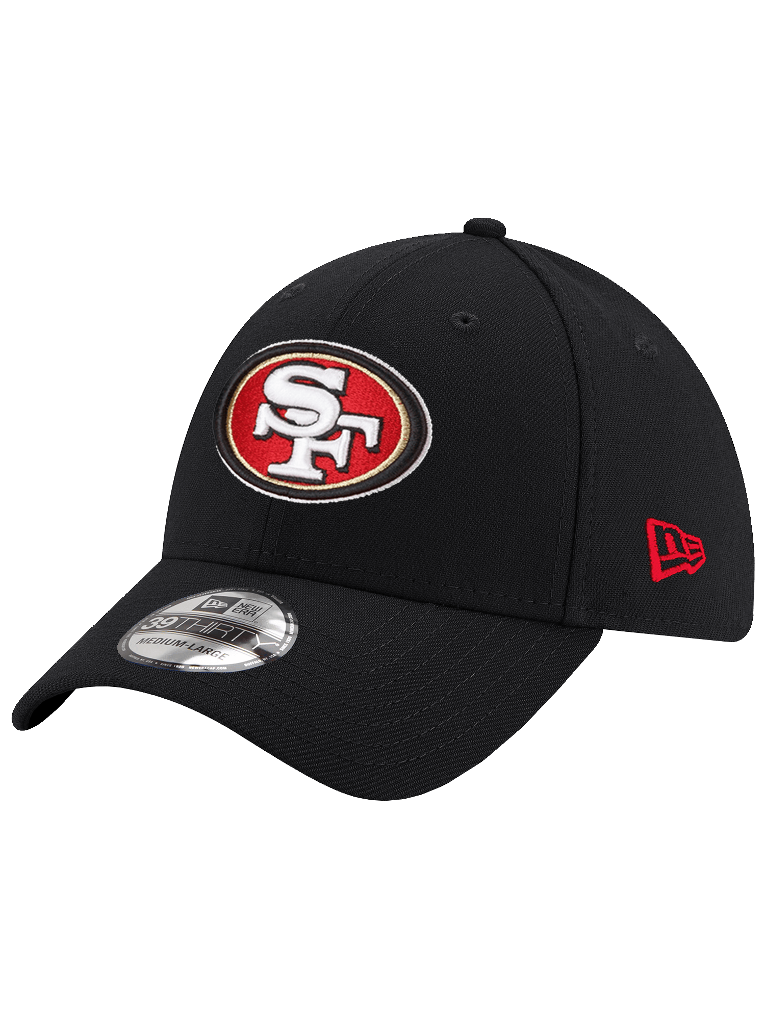 New Era Caps San Francisco 49ers New Era NFL Team 39THIRTY Stretch-Fit Hat - Black