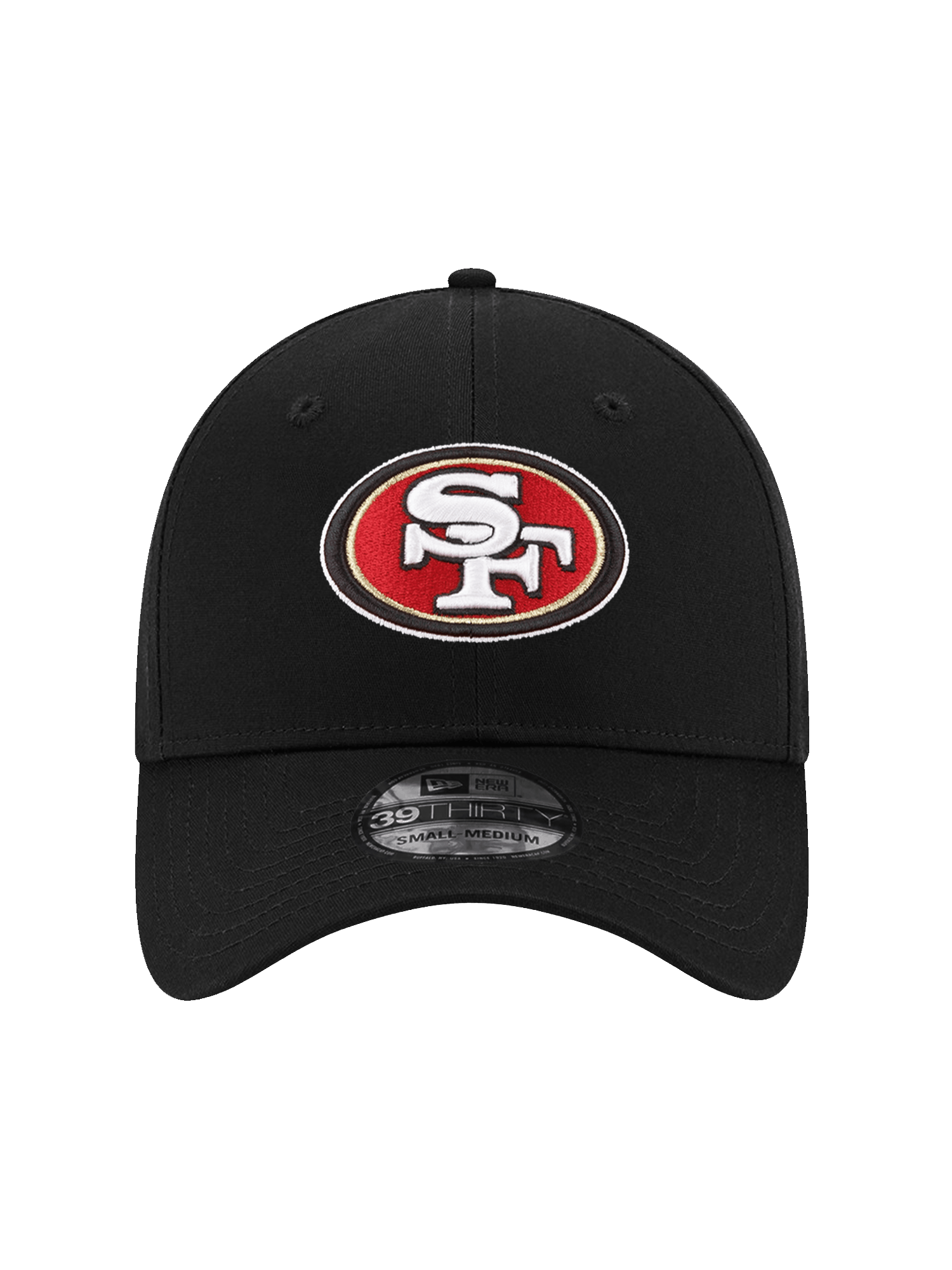 New Era Caps San Francisco 49ers New Era NFL Team 39THIRTY Stretch-Fit Hat - Black