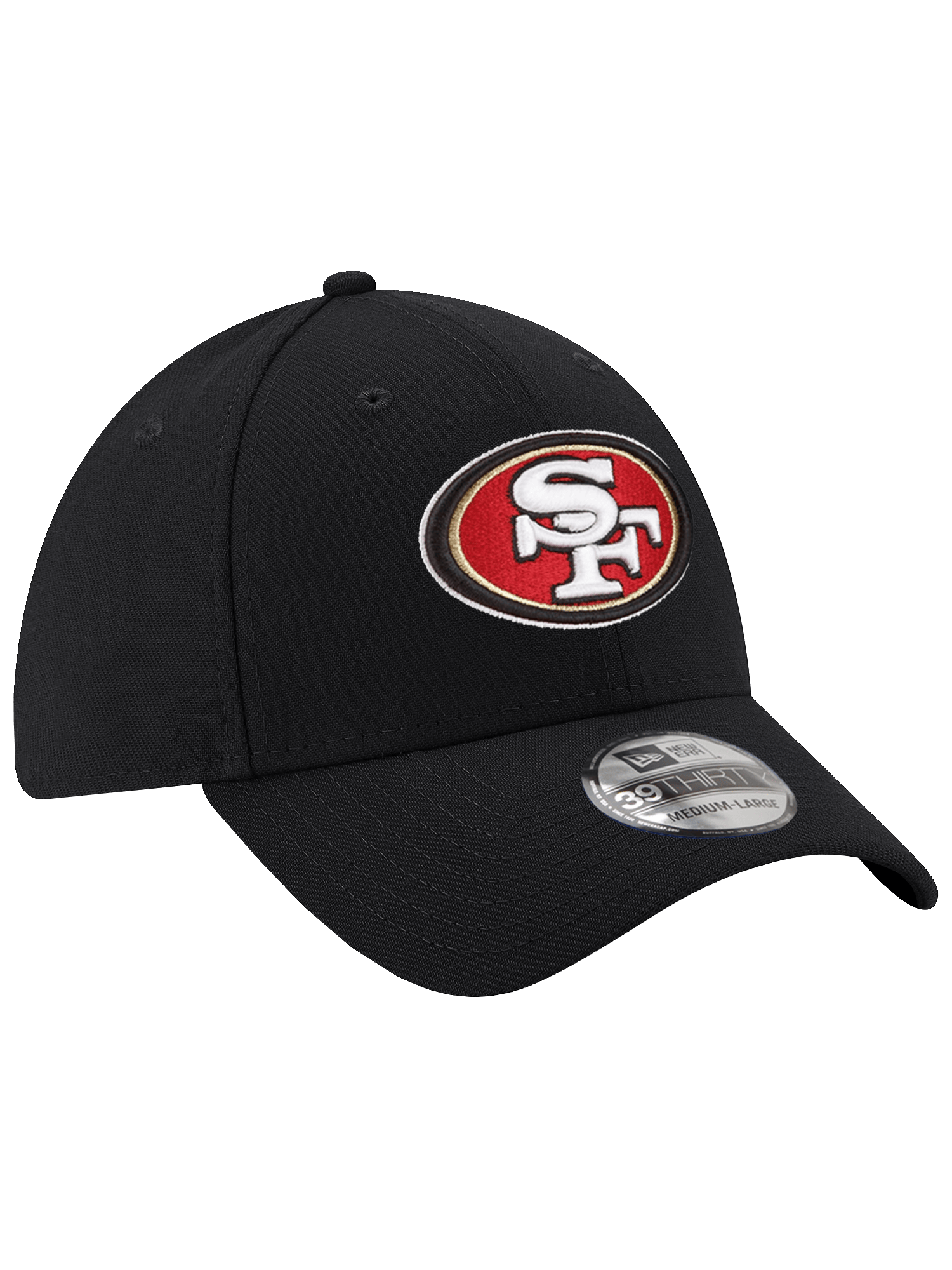 New Era Caps San Francisco 49ers New Era NFL Team 39THIRTY Stretch-Fit Hat - Black
