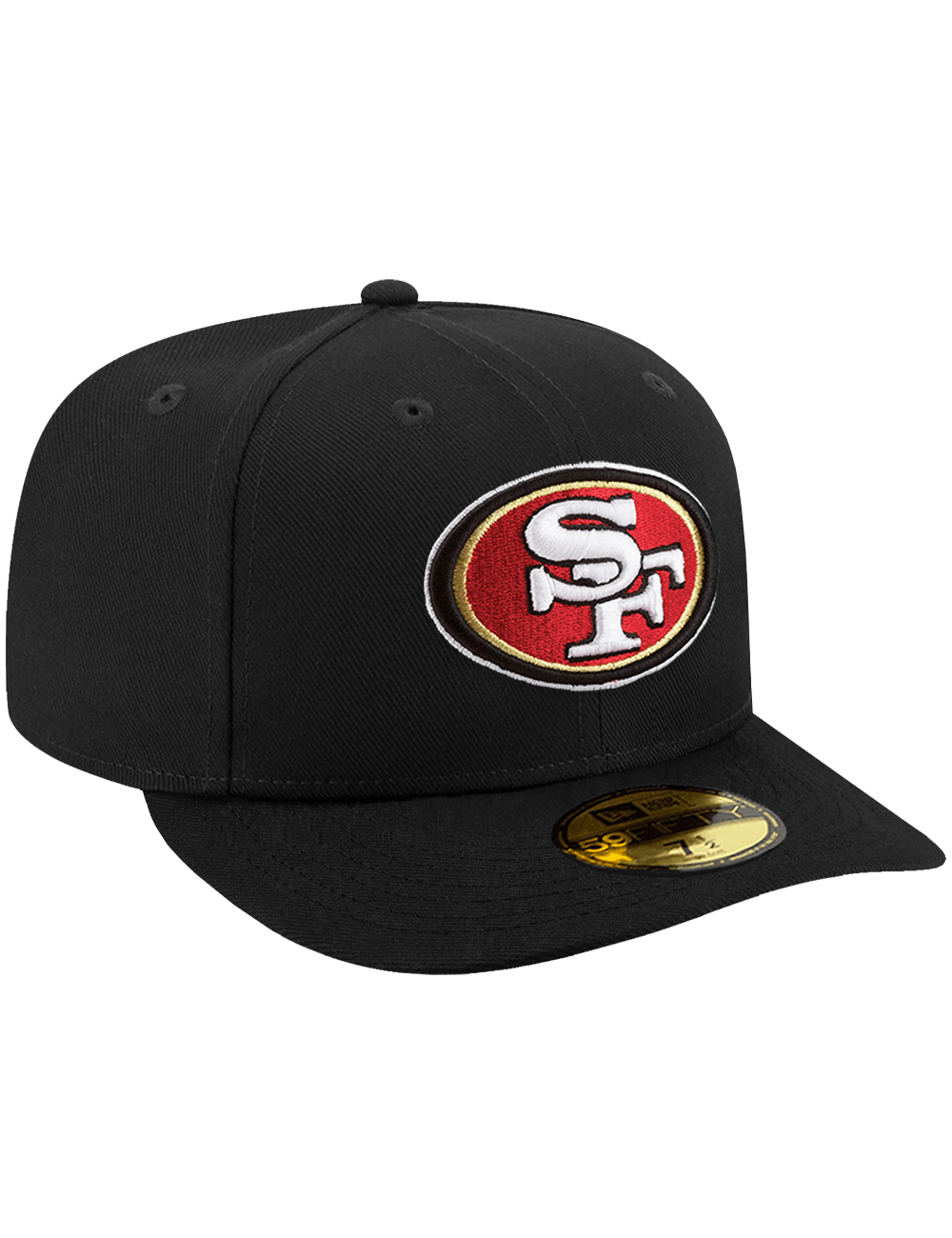New Era Caps San Francisco 49ers New Era NFL Team Pre-Curved 59FIFTY Fitted Hat - Black