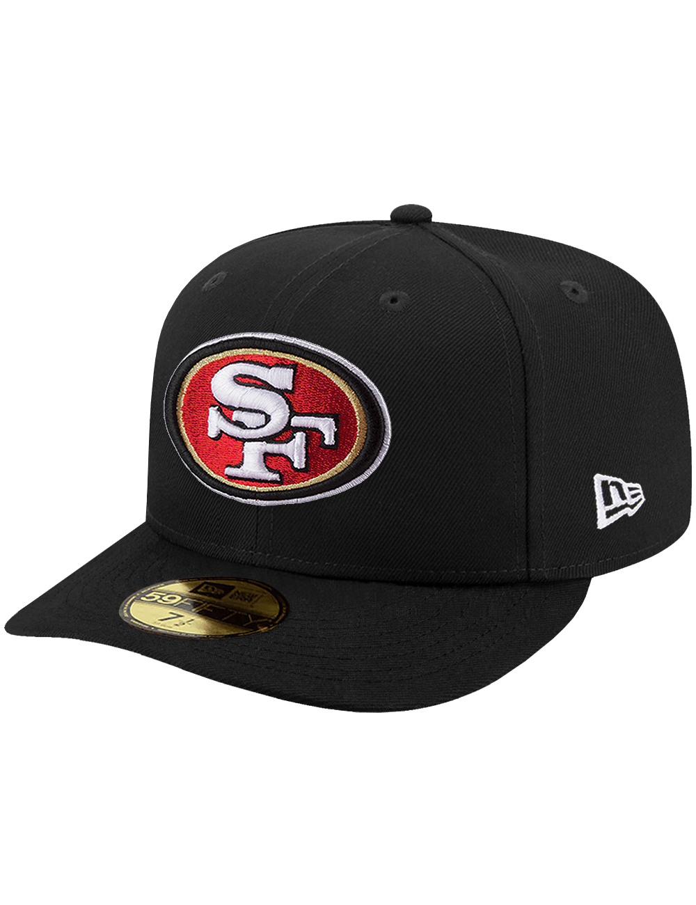 New Era Caps San Francisco 49ers New Era NFL Team Pre-Curved 59FIFTY Fitted Hat - Black