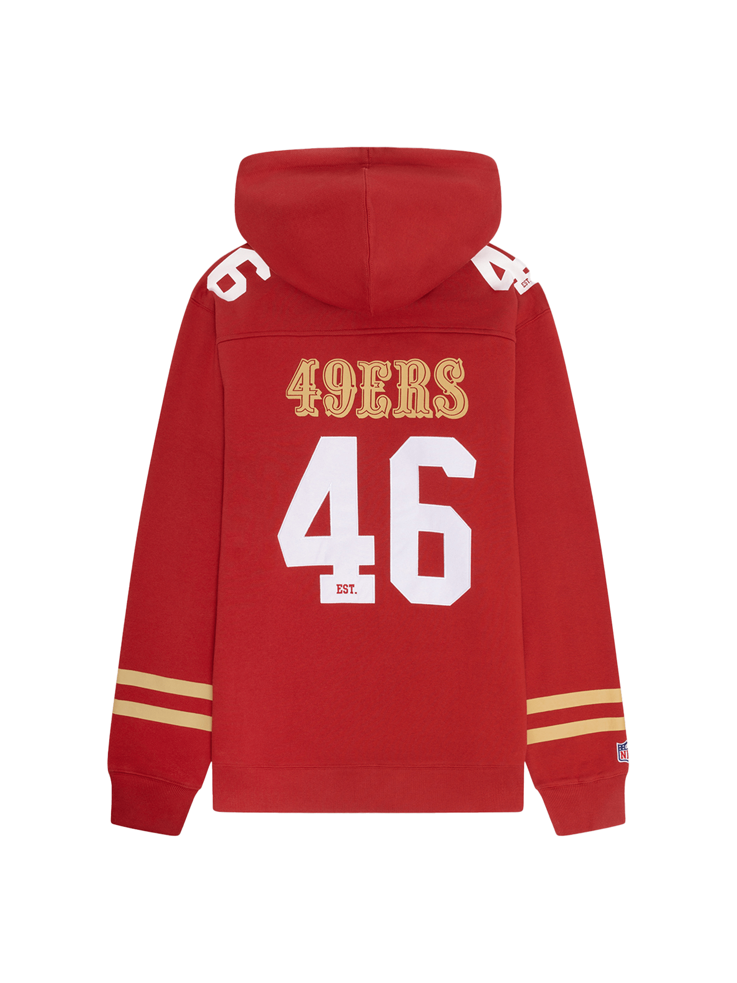 NFL Branded Jumpers San Francisco 49ers NFL Foundation Panel Hoodie Jumper - Red