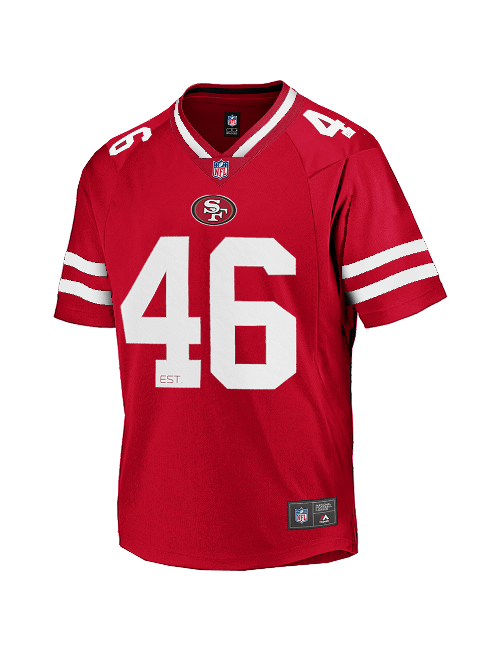 NFL Branded Jerseys San Francisco 49ers NFL Foundation Replica Mesh Jersey - Red