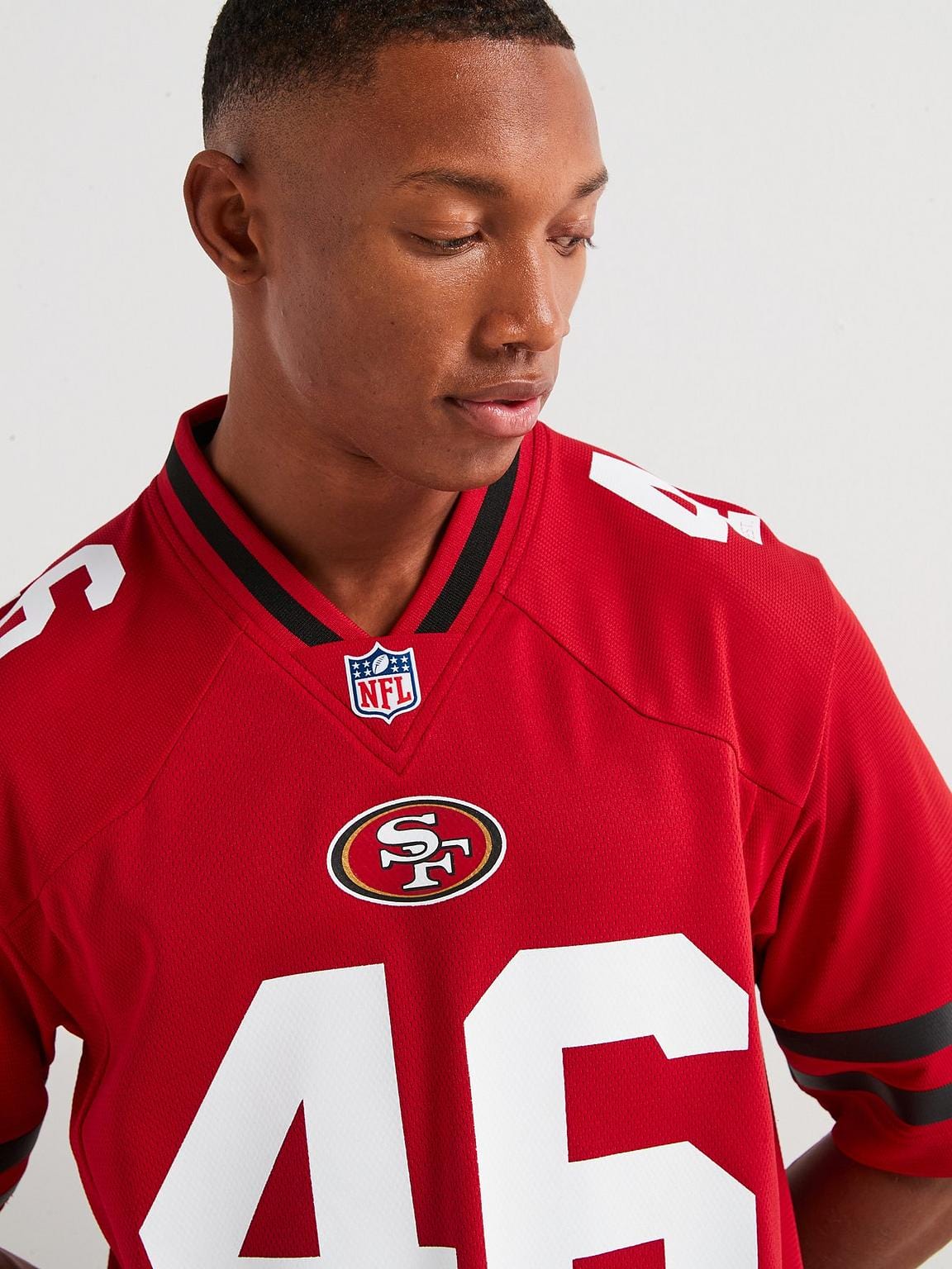NFL Branded Jerseys San Francisco 49ers NFL Foundation Replica Mesh Jersey - Red
