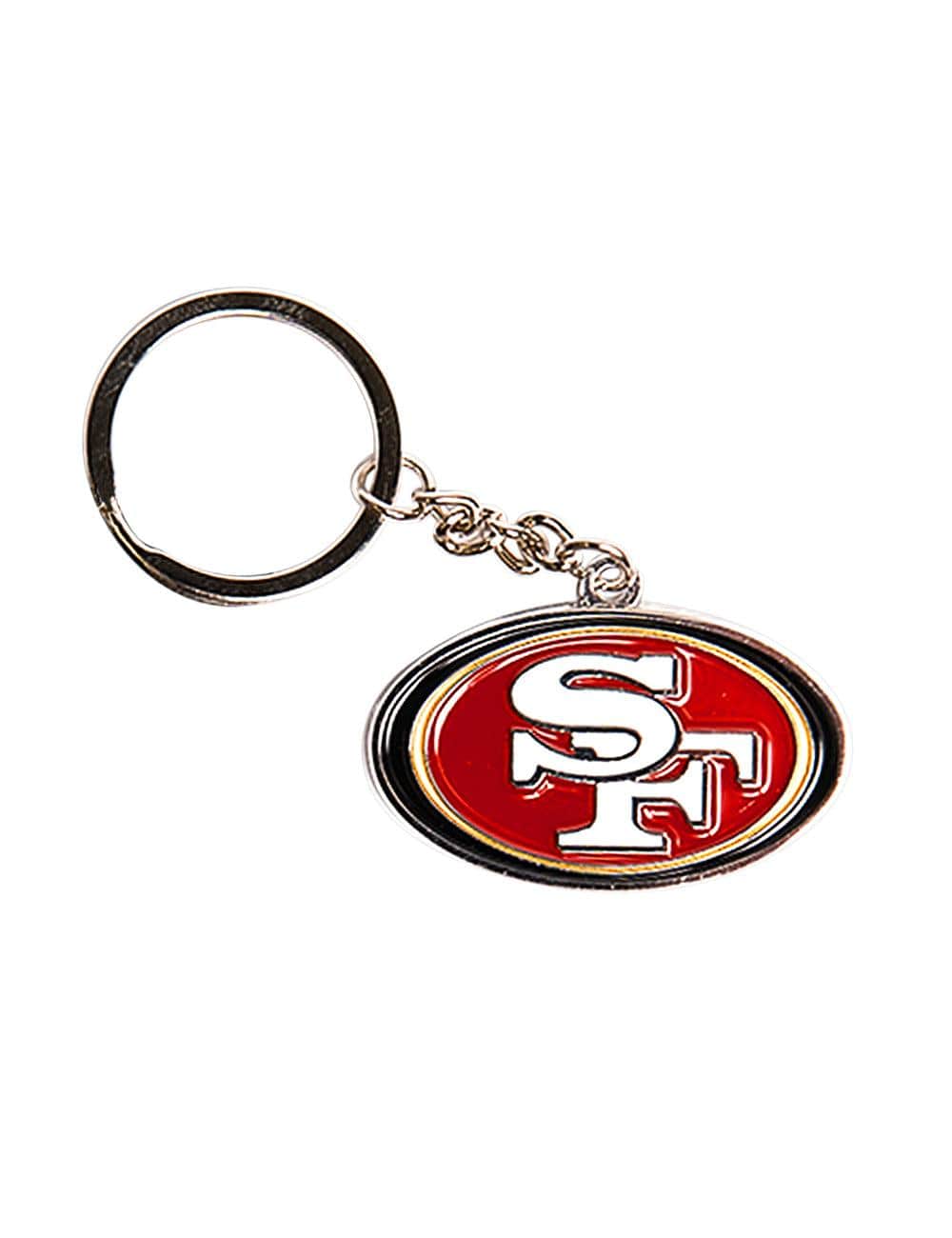 NFL Branded Accessories San Francisco 49ers NFL Team Logo Steel Keyring