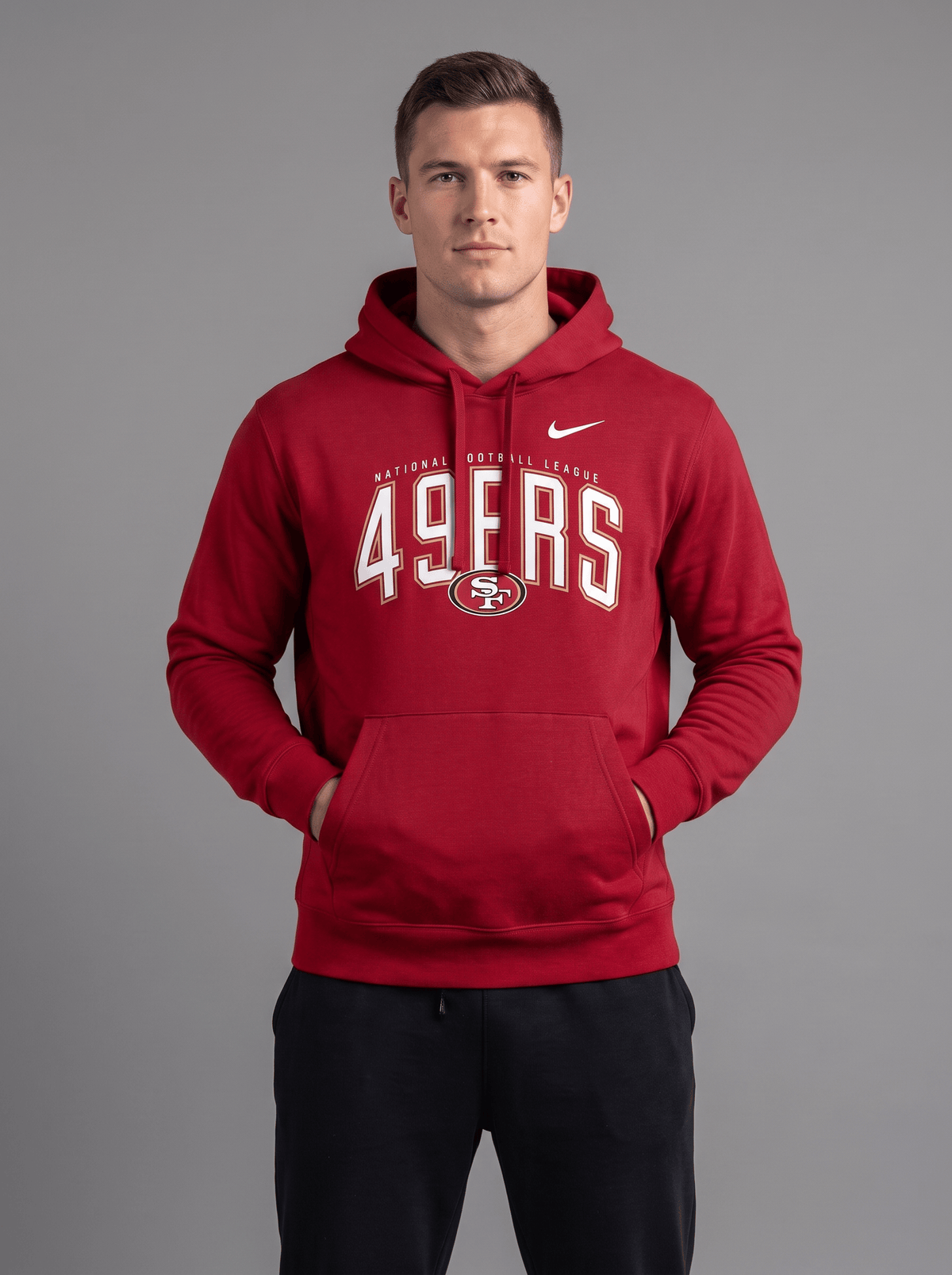 Nike Jumpers San Francisco 49ers Nike NFL Expect Victory Hoodie Jumper - Red
