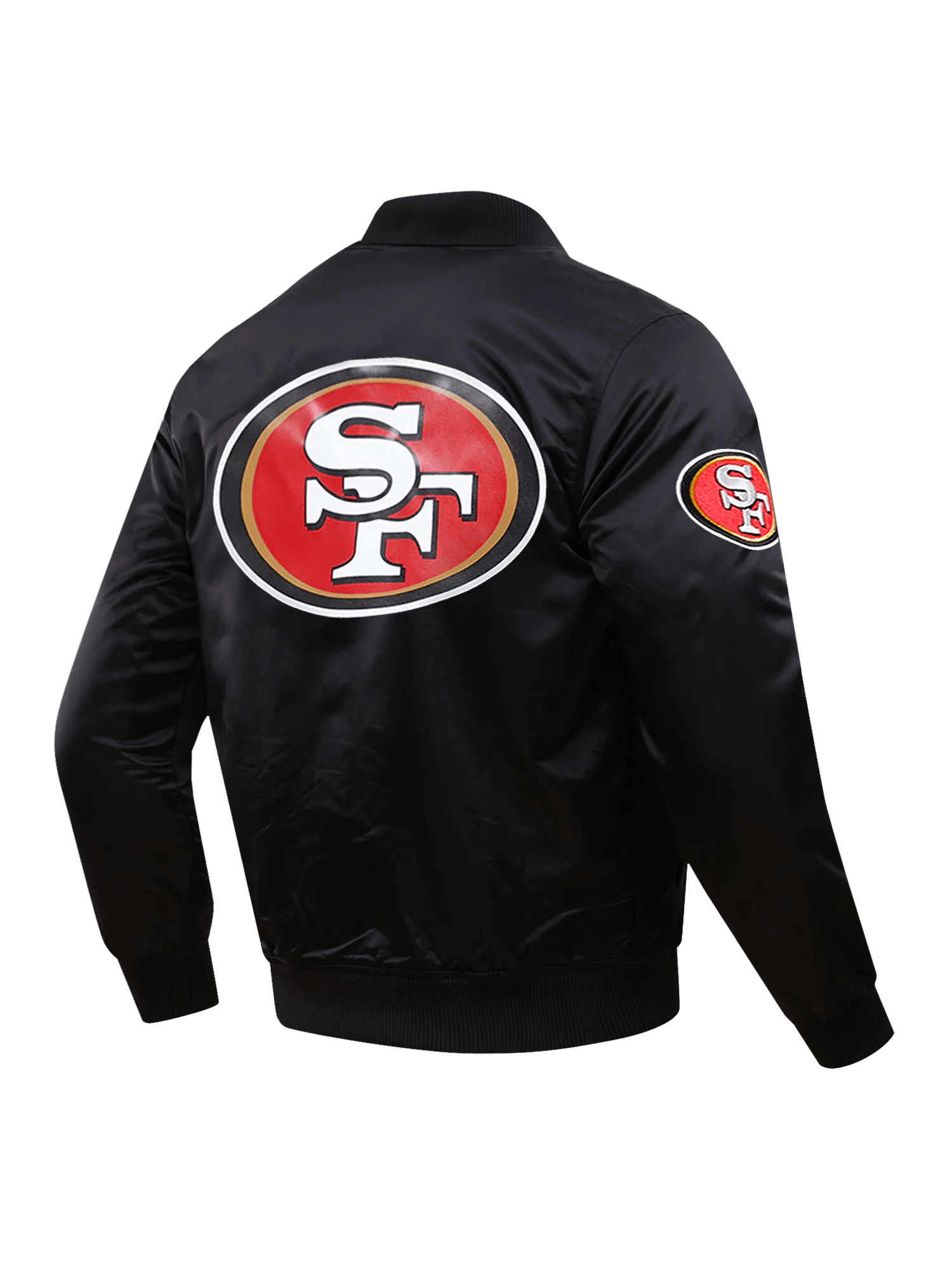 Pro Standard Jackets San Francisco 49ers Pro Standard NFL Big Logo Lightweight Satin Jacket - Black