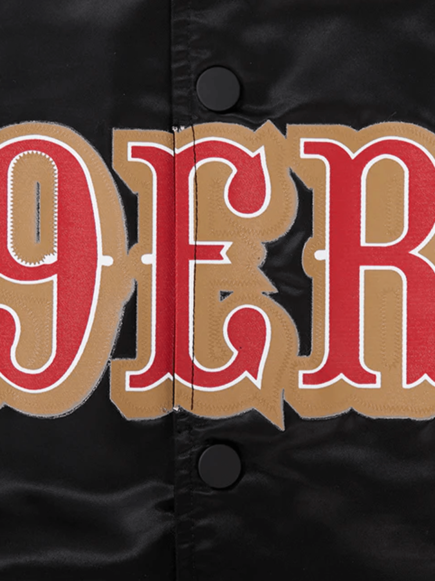 Pro Standard Jackets San Francisco 49ers Pro Standard NFL Big Logo Lightweight Satin Jacket - Black
