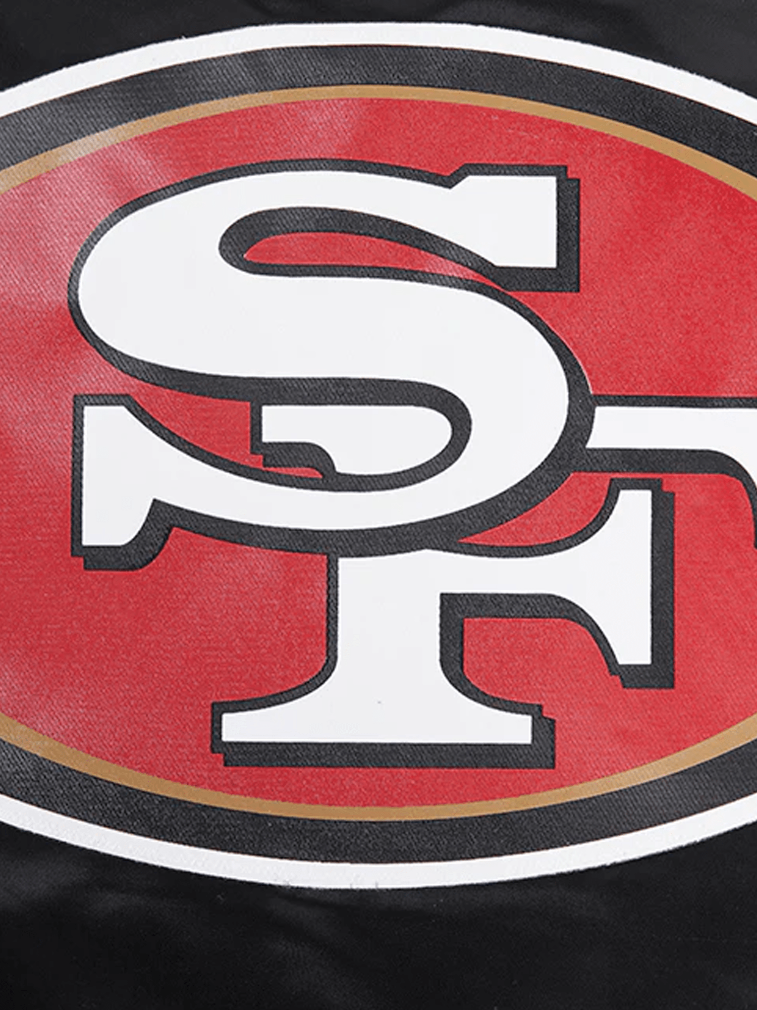 Pro Standard Jackets San Francisco 49ers Pro Standard NFL Big Logo Lightweight Satin Jacket - Black