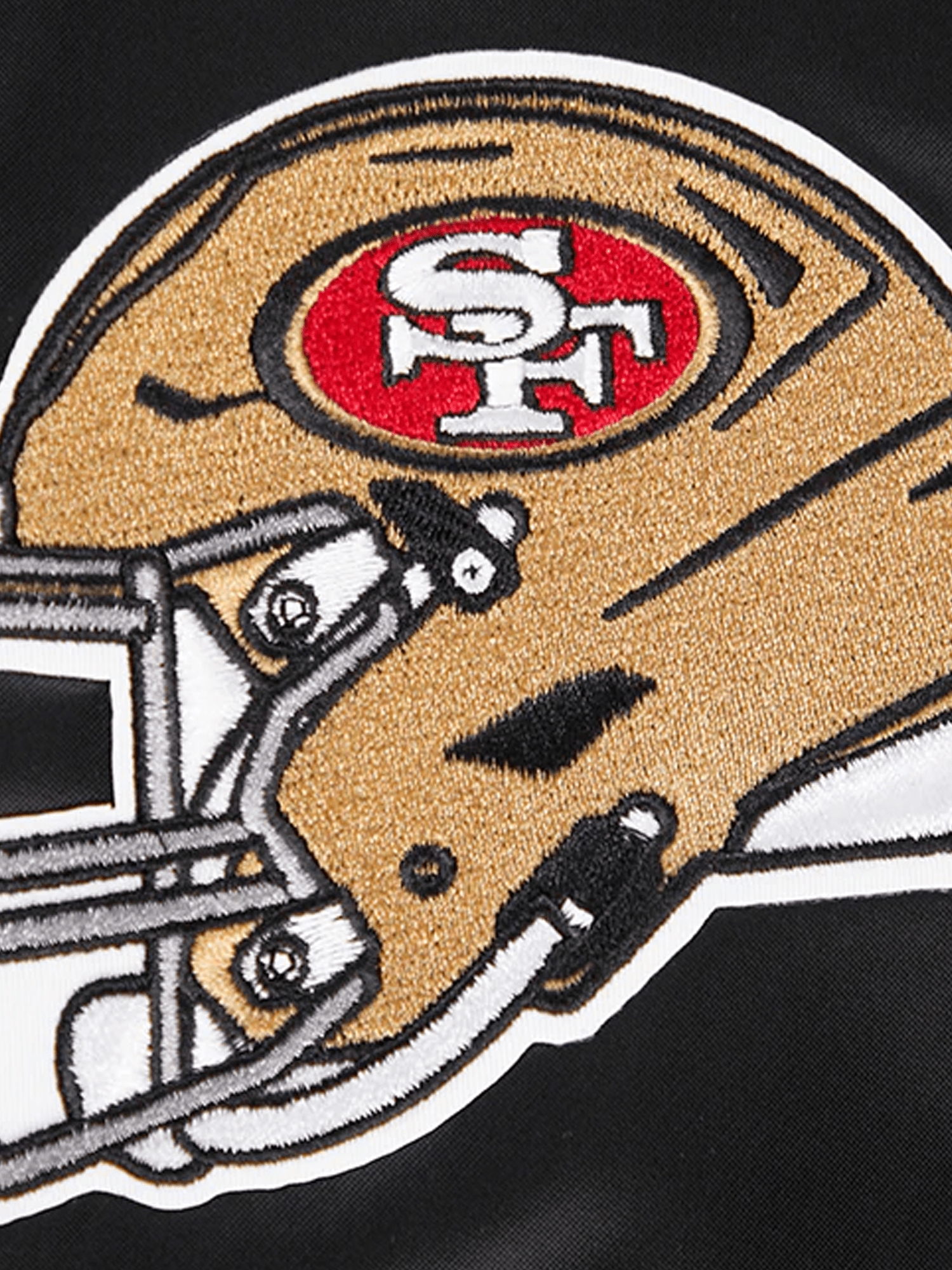 Pro Standard Jackets San Francisco 49ers Pro Standard NFL Big Logo Lightweight Satin Jacket - Black