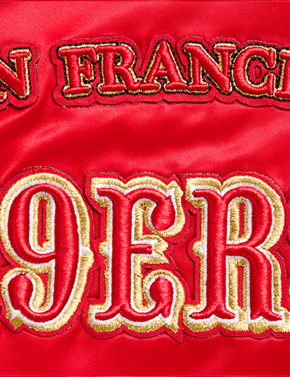 Pro Standard Jackets San Francisco 49ers Pro Standard NFL Retro Classic Lightweight Satin Jacket - Red