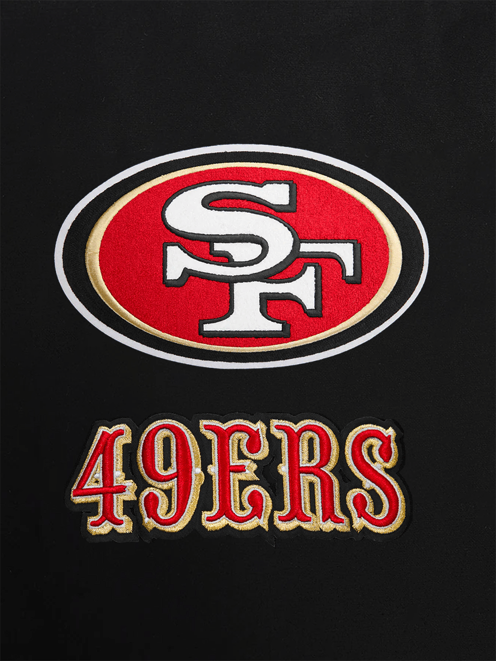 Pro Standard Jumpers San Francisco 49ers Pro Standard NFL Team Chenille Flex Hoodie Jumper - Black