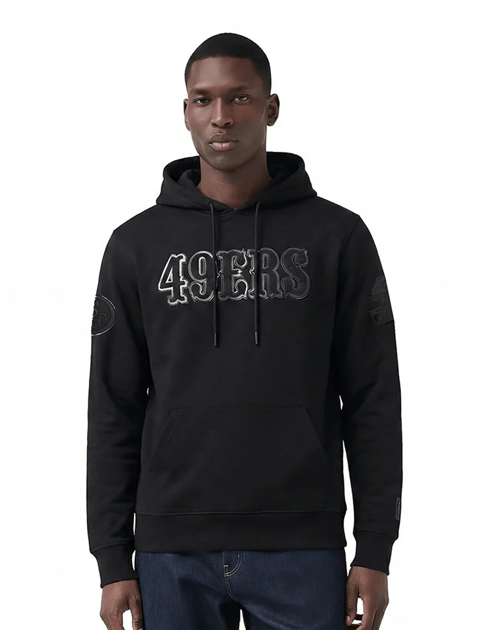 Pro Standard Jumpers San Francisco 49ers Pro Standard NFL Triple Black Pullover Hoodie - Black
