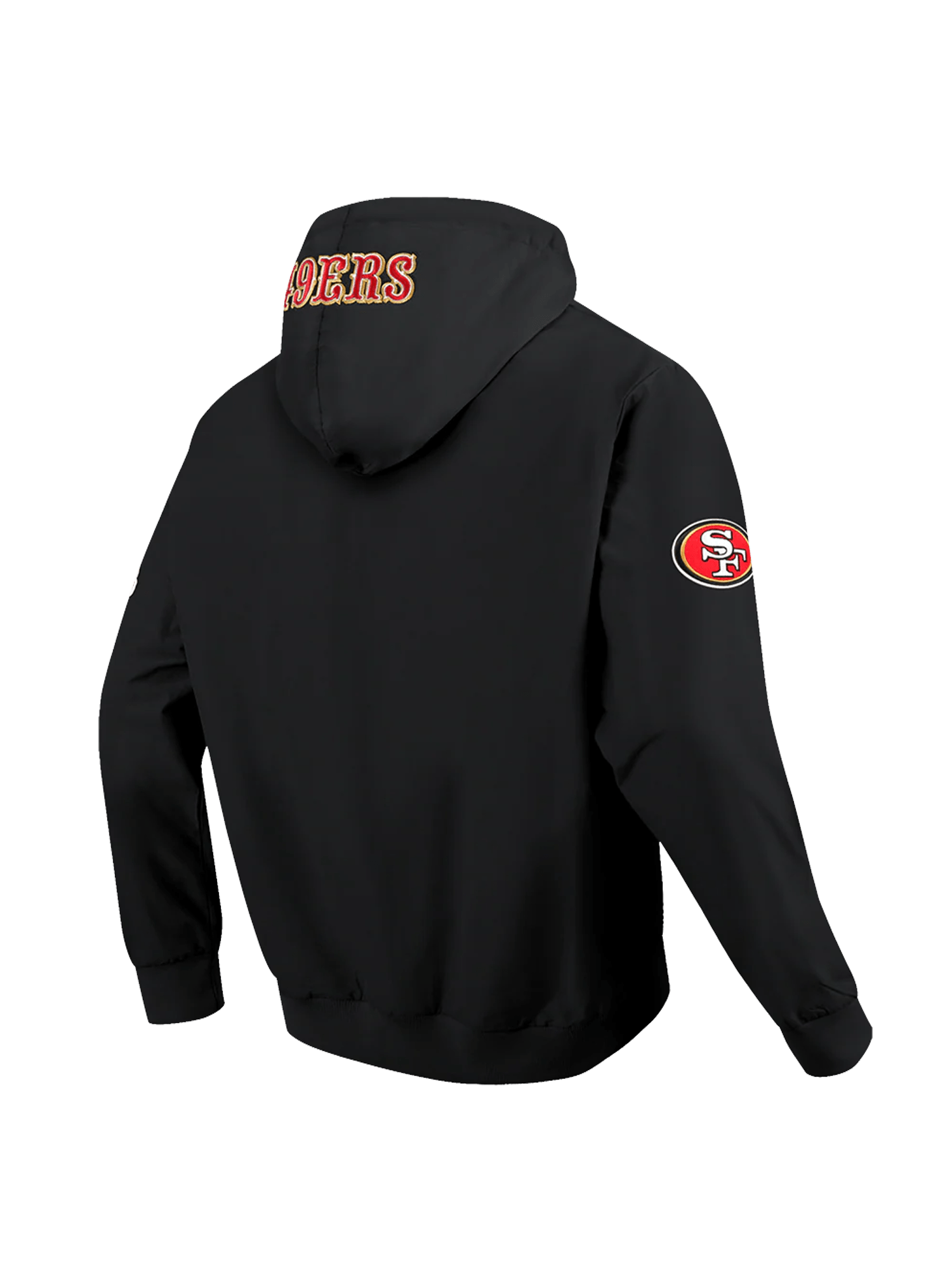 Pro Standard Jumpers San Francisco 49ers Pro Standard NFL Woven Wind Zip Hoodie Jumper - Black