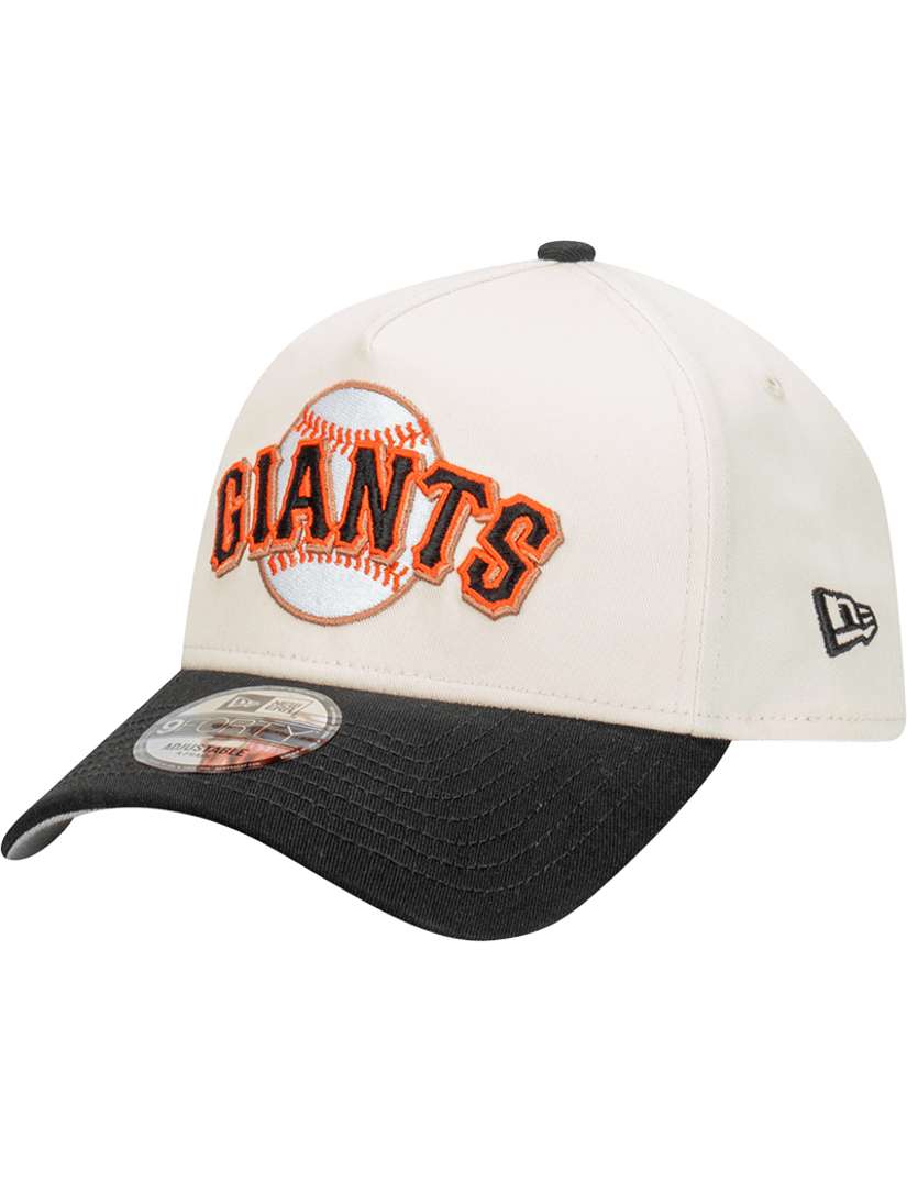New Era Caps San Francisco Giants New Era MLB Baseball Patch 9FORTY A-Frame Snapback - Chrome