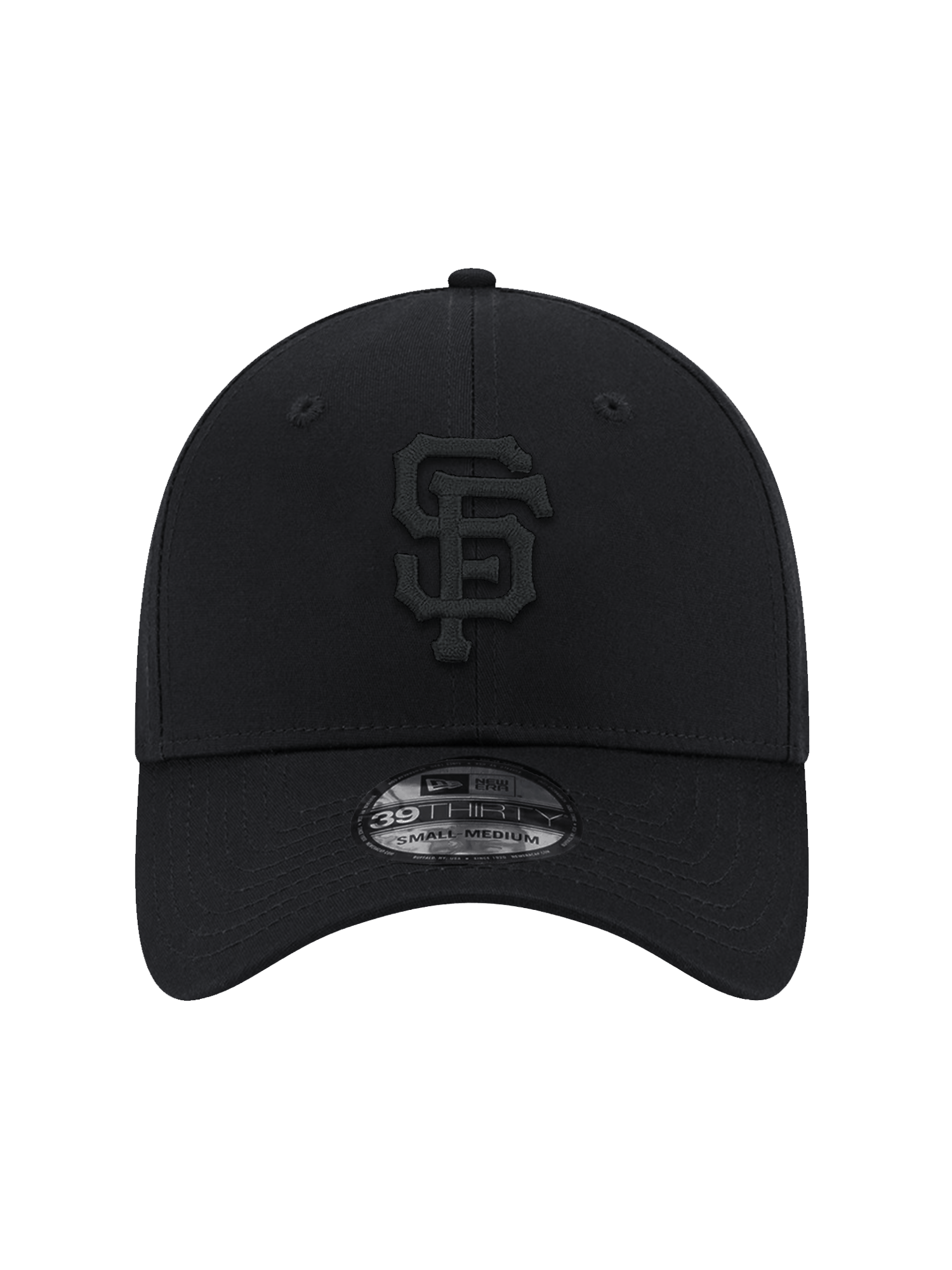 New Era Caps San Francisco Giants New Era MLB Black On Black 39THIRTY Stretch-Fit Hat