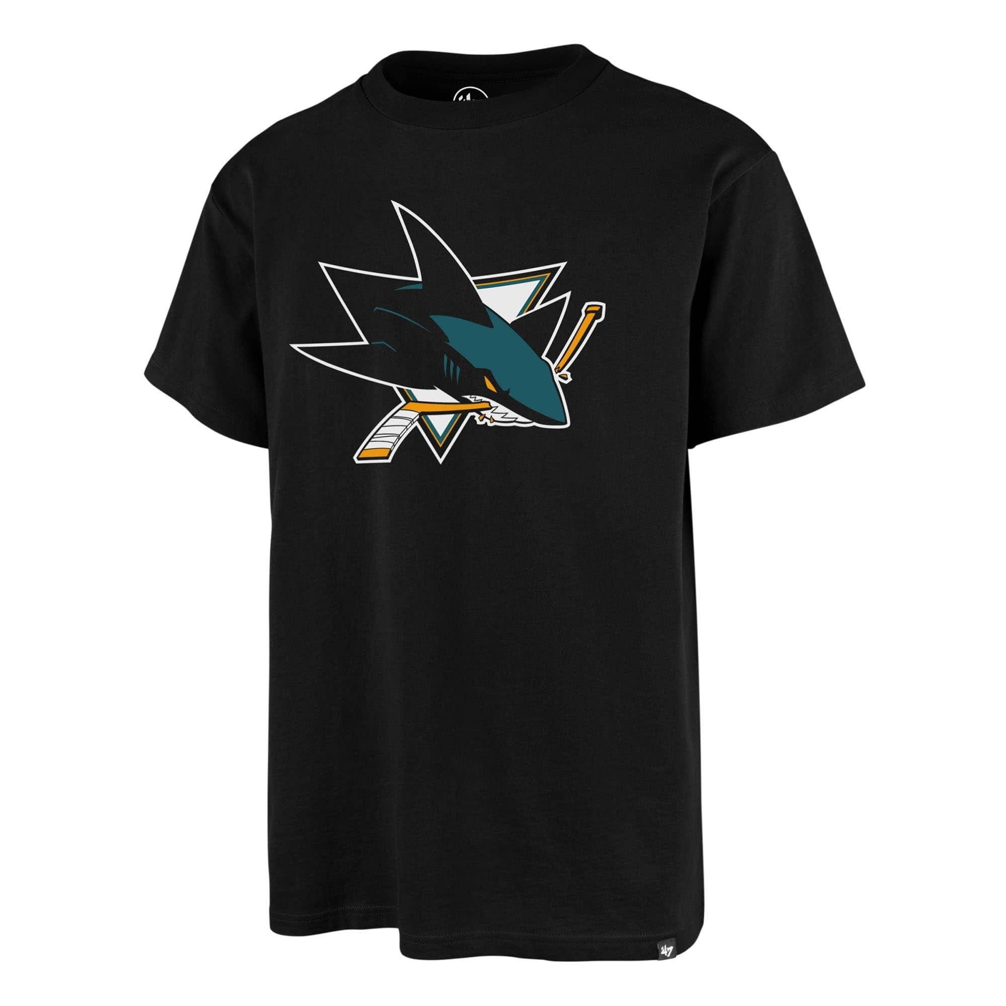47 Brand T-Shirts San Jose Sharks '47 NHL Logo T-Shirt - Black