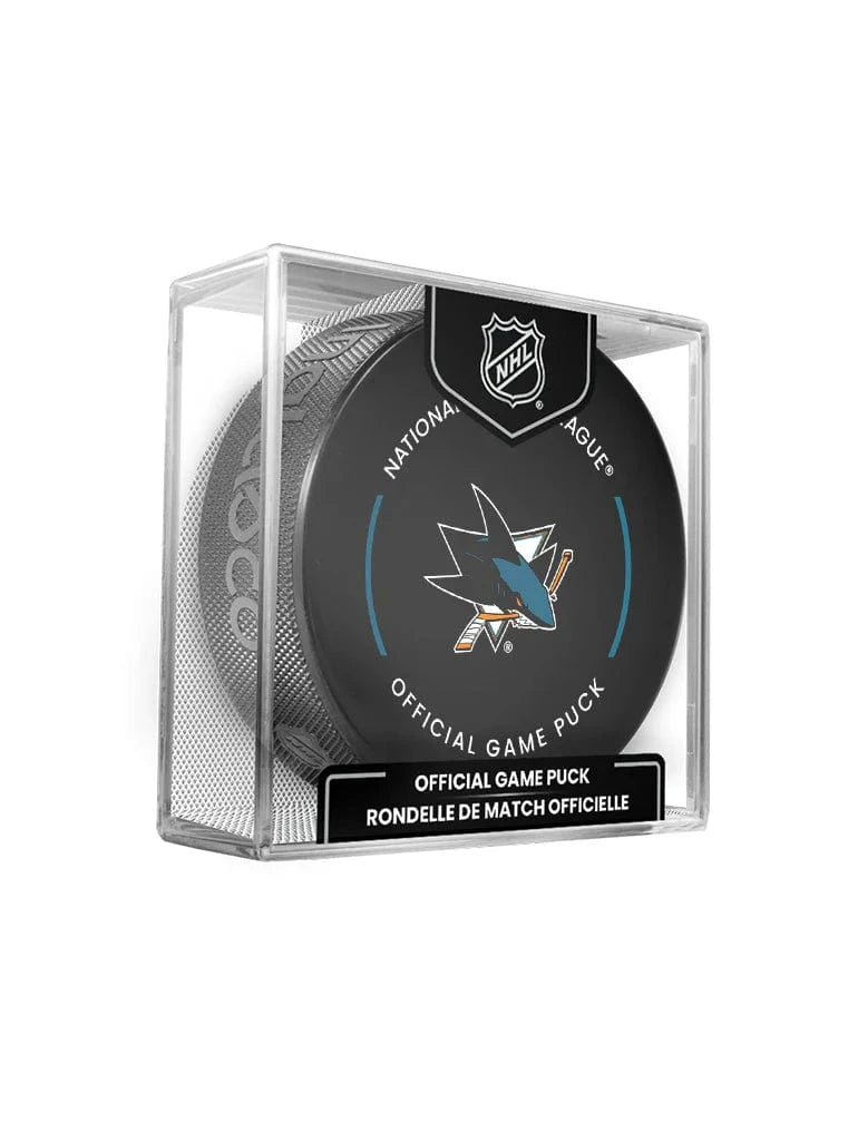 Inglasco Pucks San Jose Sharks Inglasco NHL 24-25 Official Game Puck In Cube