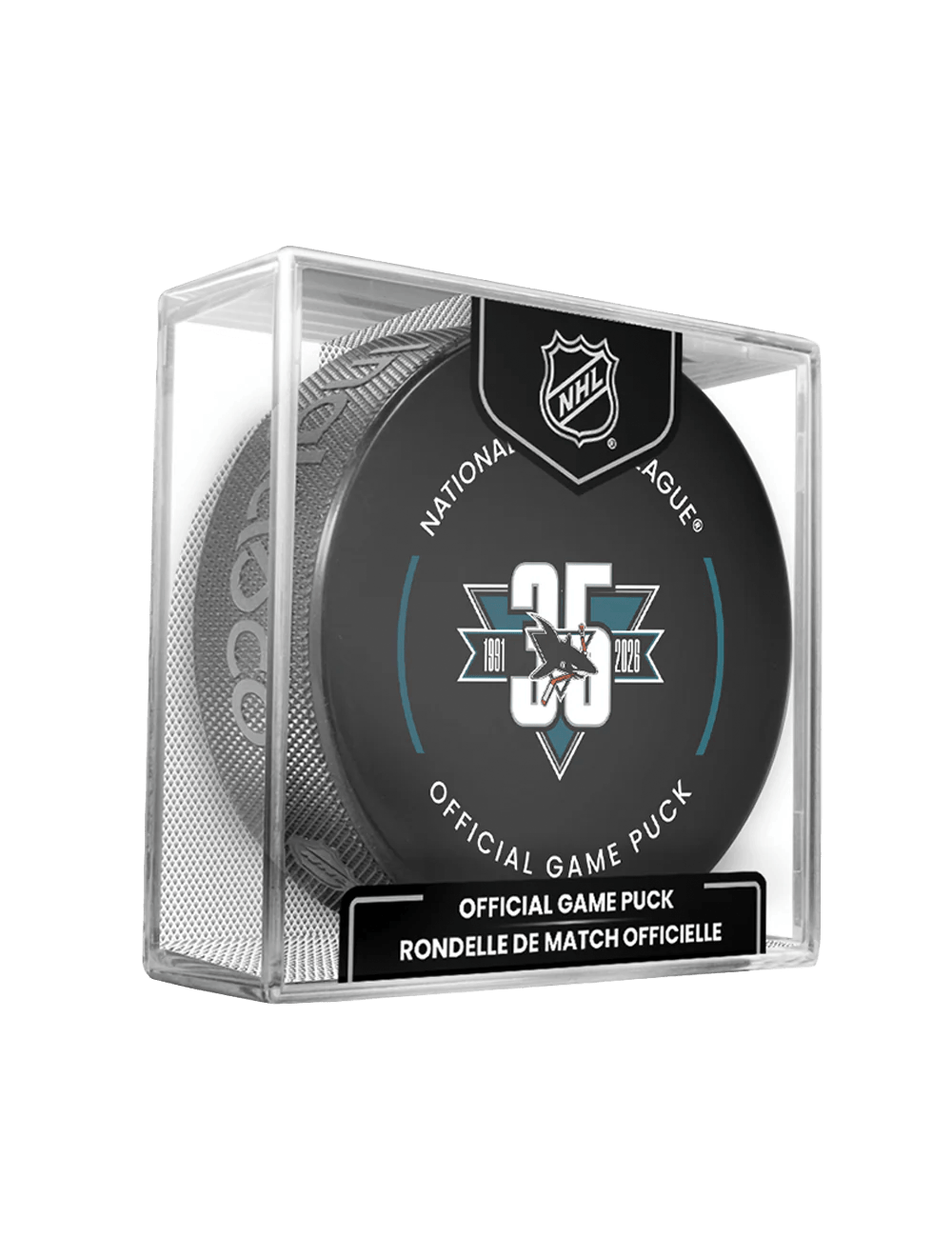 Inglasco Pucks San Jose Sharks Inglasco NHL 25-26 Official Game Puck In Cube