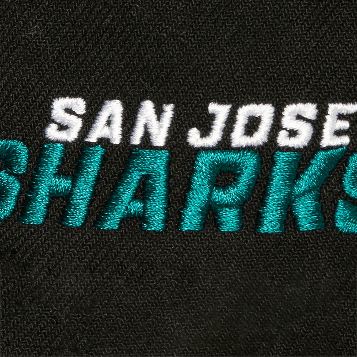 Mitchell And Ness Caps San Jose Sharks Mitchell & Ness NHL Icon Pro Crown Snapback Hat - Black
