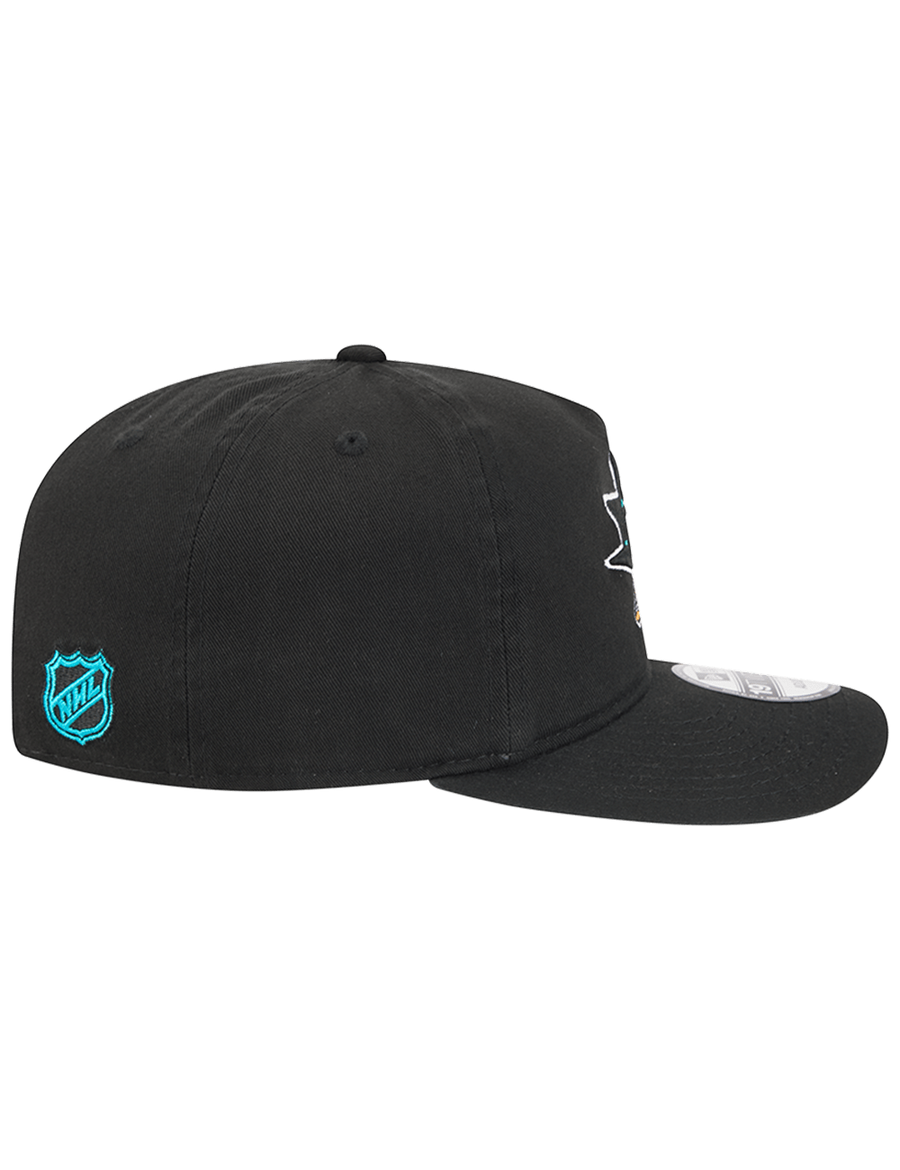 New Era Caps San Jose Sharks New Era NHL Team 19TWENTY Pre-Curved Snapback Hat - Black