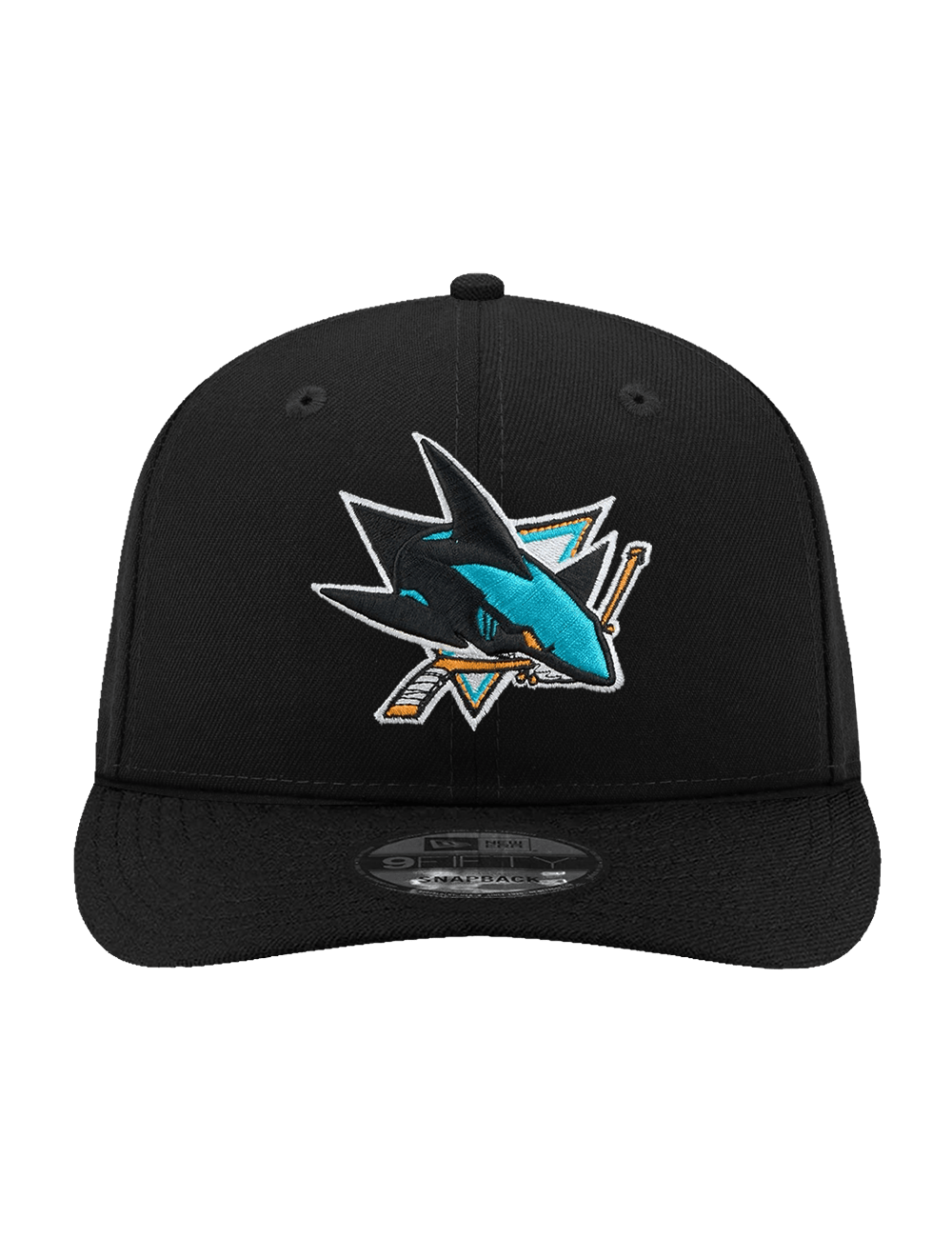 New Era Caps San Jose Sharks New Era NHL Team 9FIFTY Pre-Curved Snapback Hat - Black