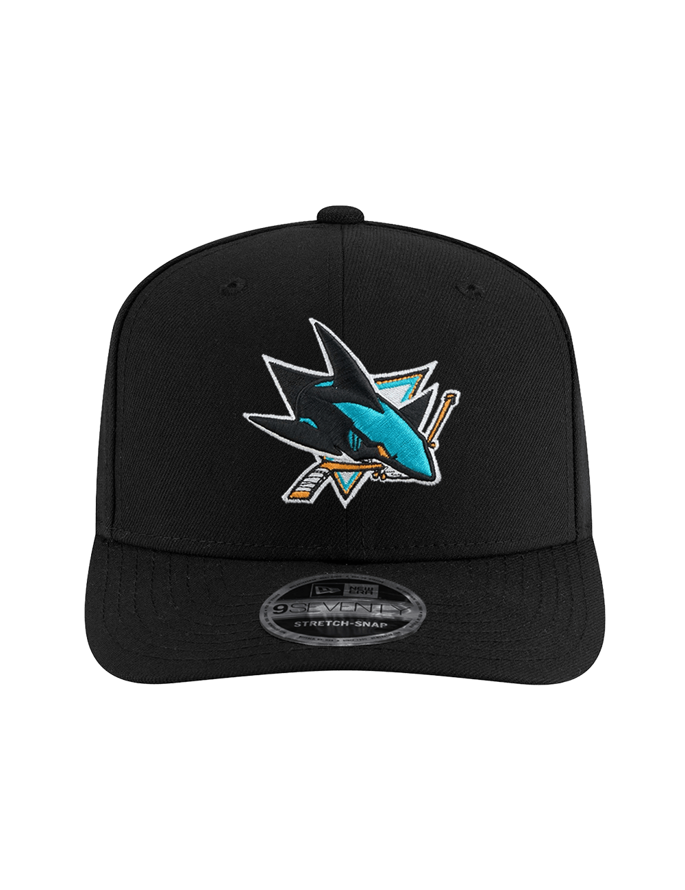 New Era Caps OSFA San Jose Sharks New Era NHL Team 9SEVENTY Stretch Snapback Hat - Black