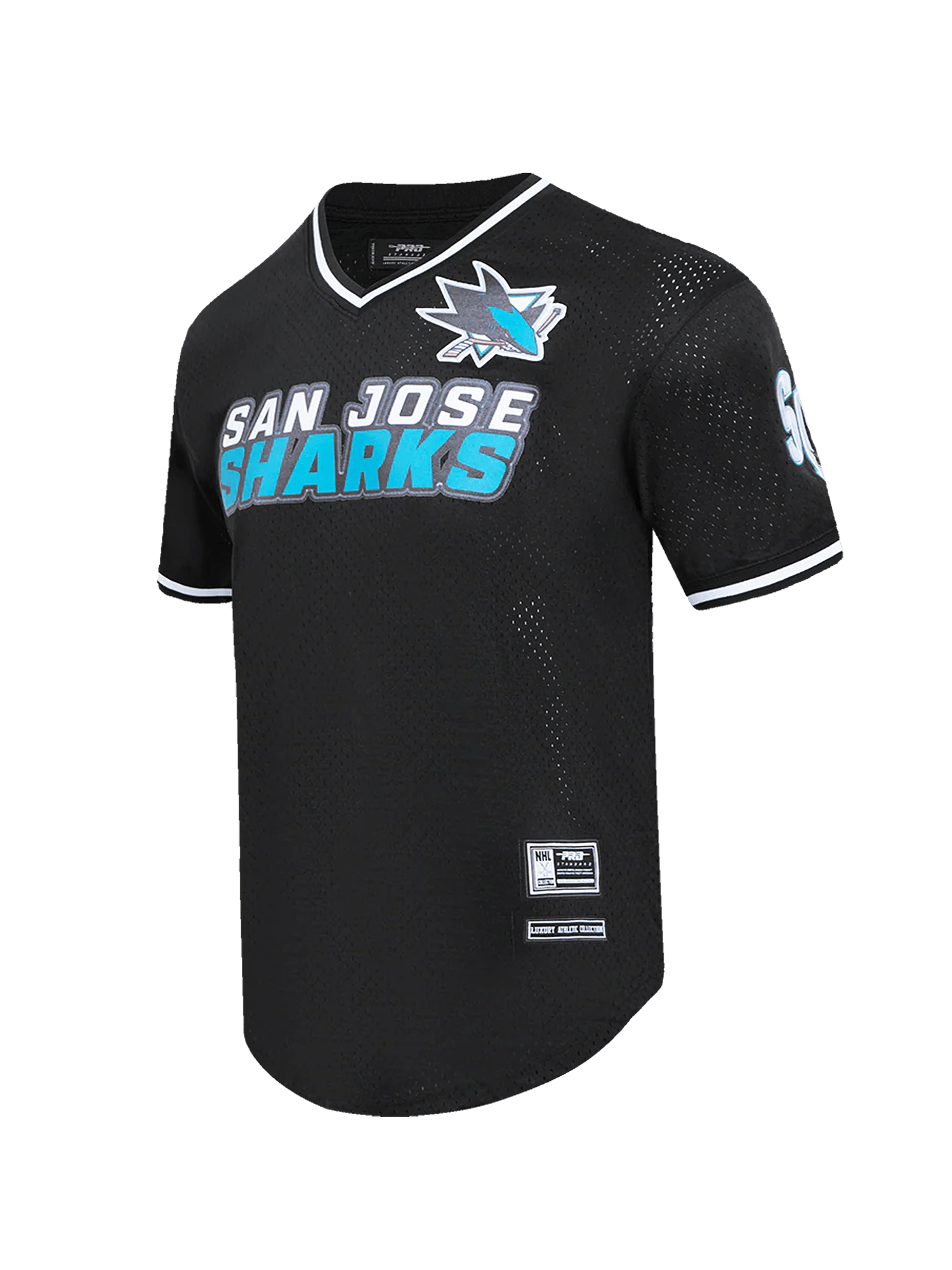 Pro Standard T-Shirts San Jose Sharks Pro Standard NHL Team Mesh Short Sleeve - Black