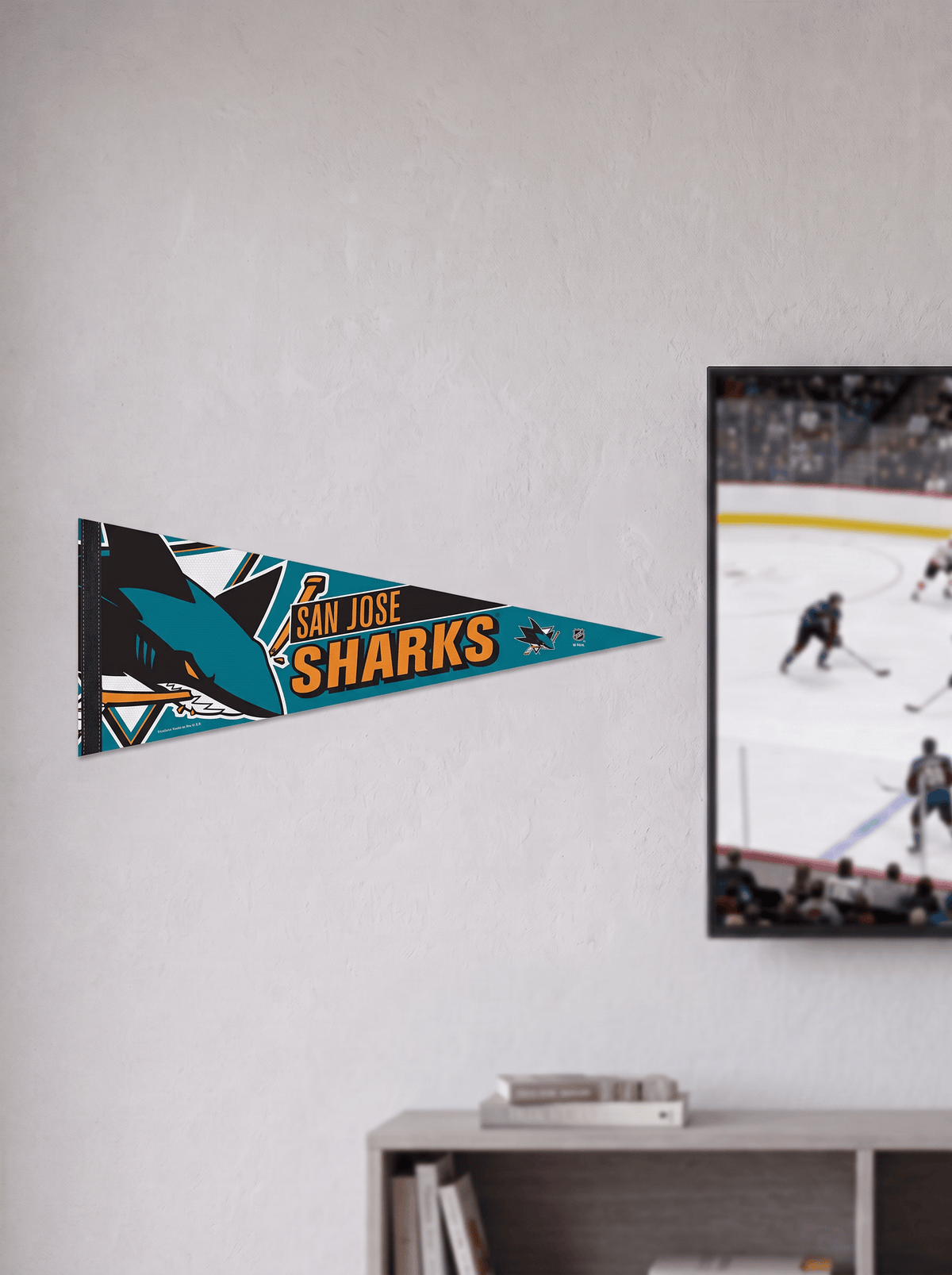 Wincraft Accessories San Jose Sharks Wincraft NHL 12 x 30" Premium Felt Pennant