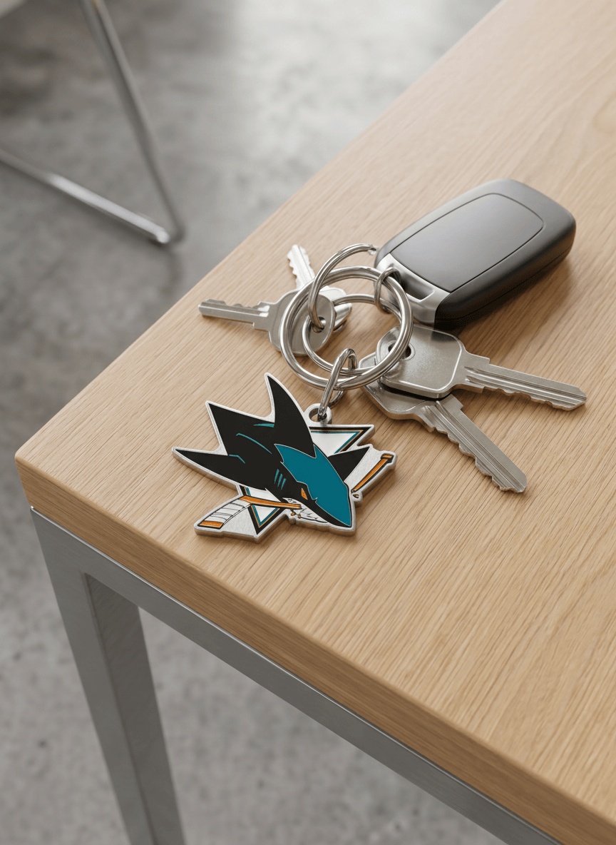 Wincraft Accessories San Jose Sharks Wincraft NHL Cloisonne Metal Key Ring