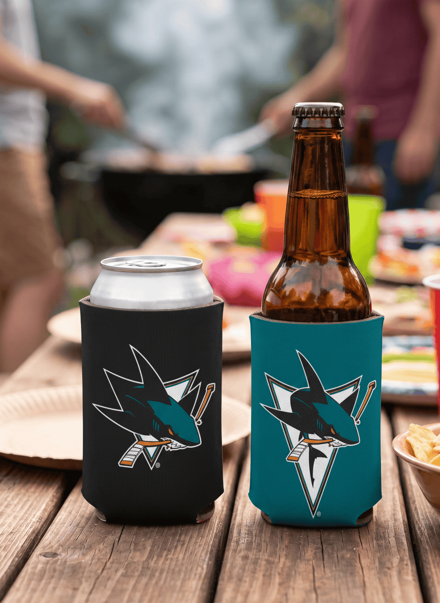 Wincraft Accessories San Jose Sharks Wincraft NHL Double Sided Can Cooler/Stubby Holder