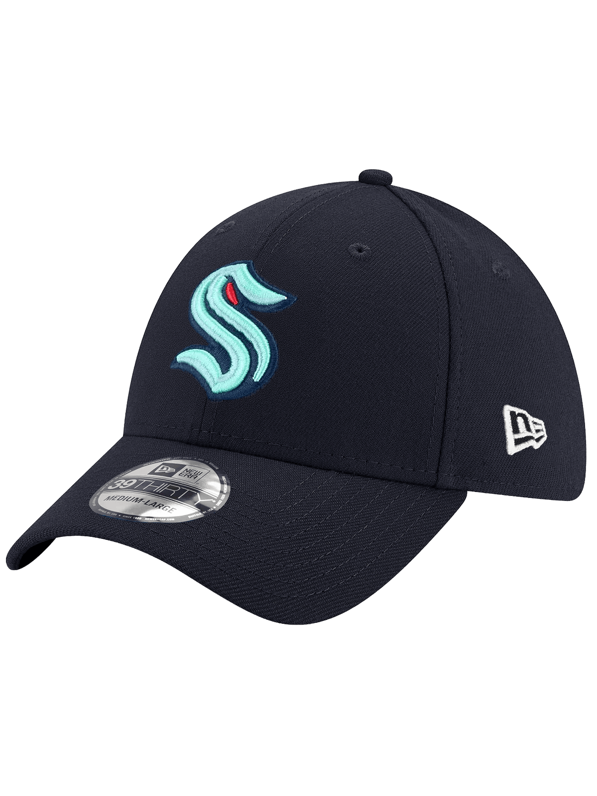 New Era Caps Seattle Kraken New Era NHL Team 39THIRTY Stretch-Fit Hat - Navy