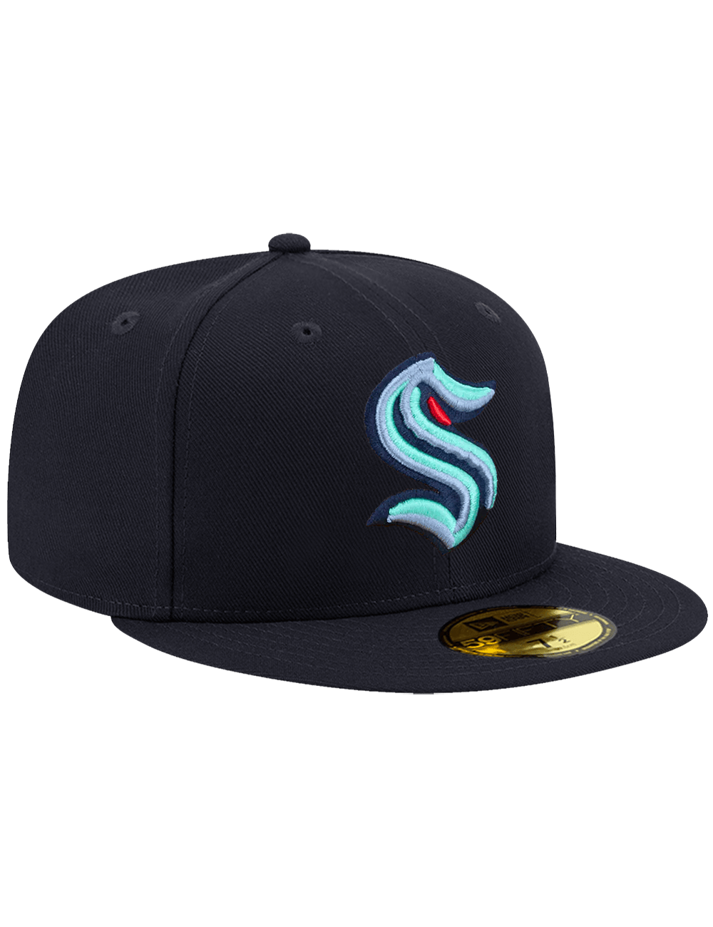 New Era Caps Seattle Kraken New Era NHL Team 59FIFTY Fitted Hat - Navy
