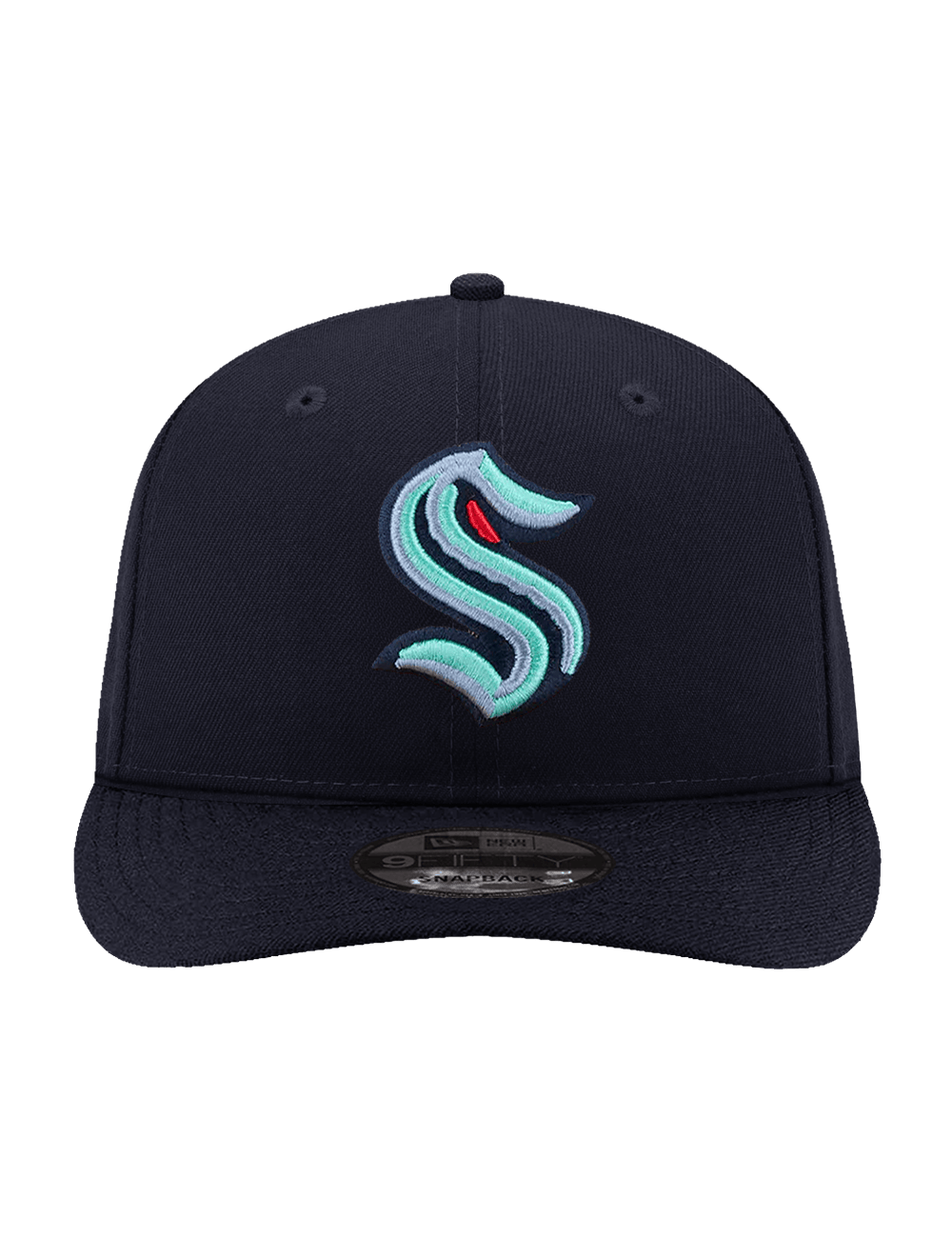 New Era Caps OSFA Seattle Kraken New Era NHL Team 9FIFTY Pre-Curved Snapback Hat - Navy